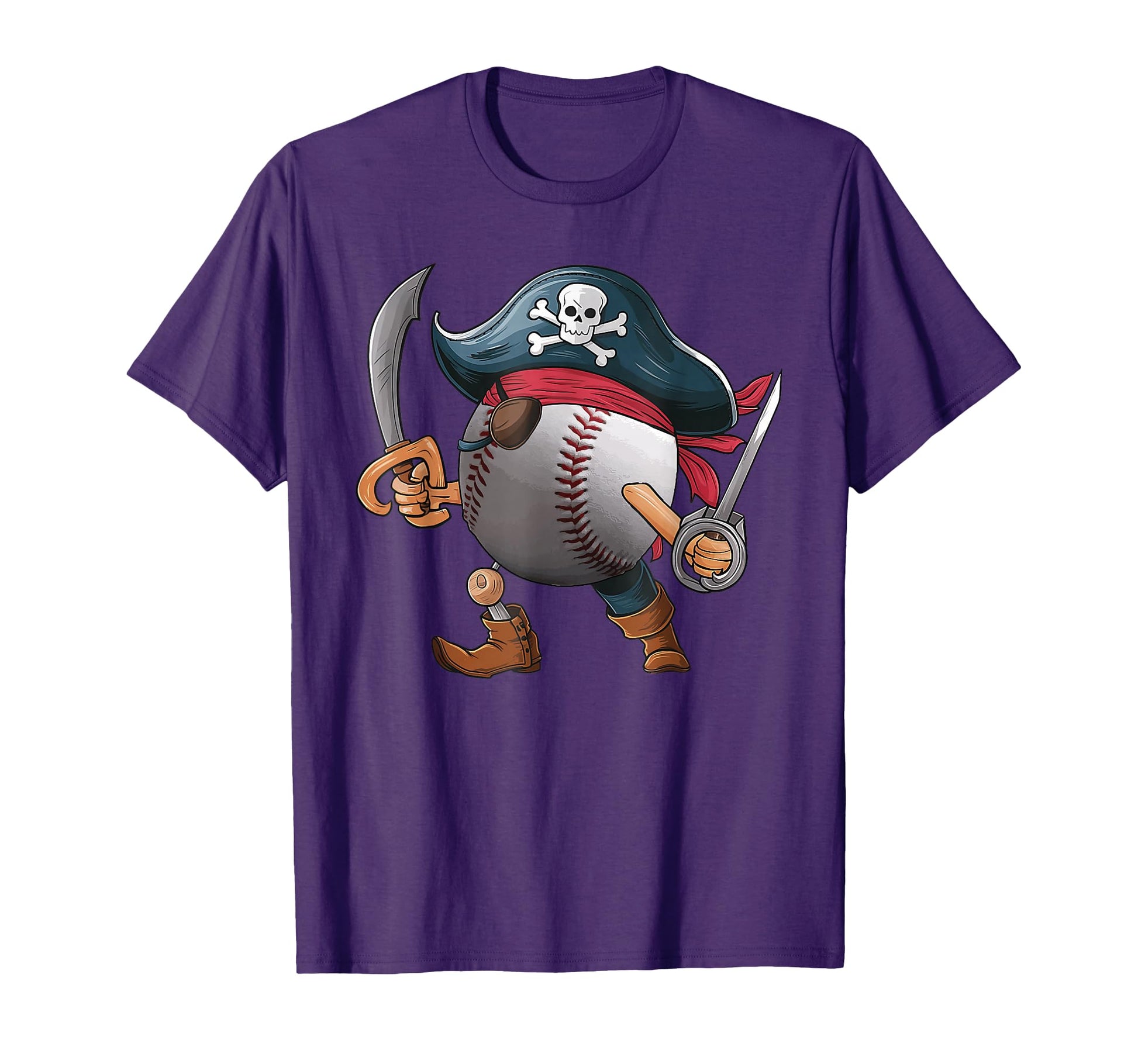 Baseball Pirate Ball Costume Funny T-Shirt - Novelty Apparel Men Women - T-Shirt, Sweatshirt, Hoodie