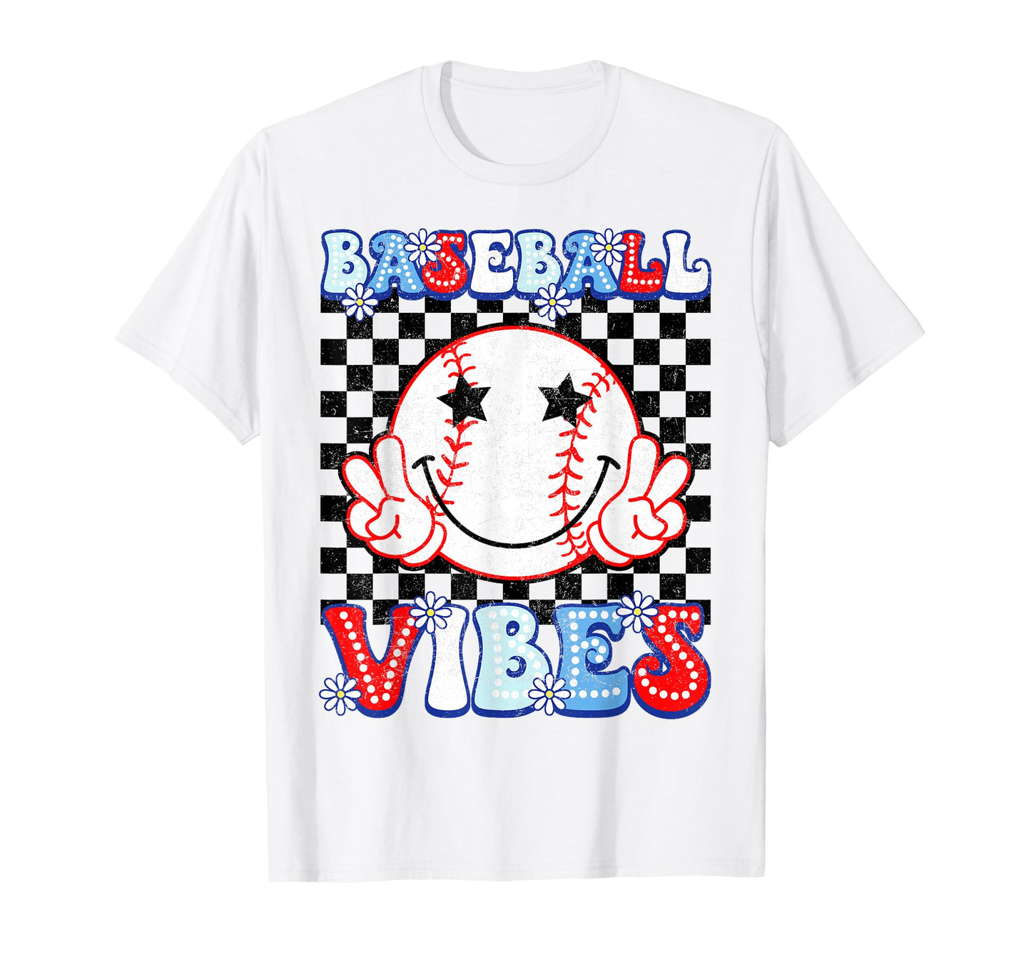 Baseball Vibes Groovy Game Day T-Shirt - Unique Graphic for Adults - T-Shirt, Sweatshirt, Hoodie