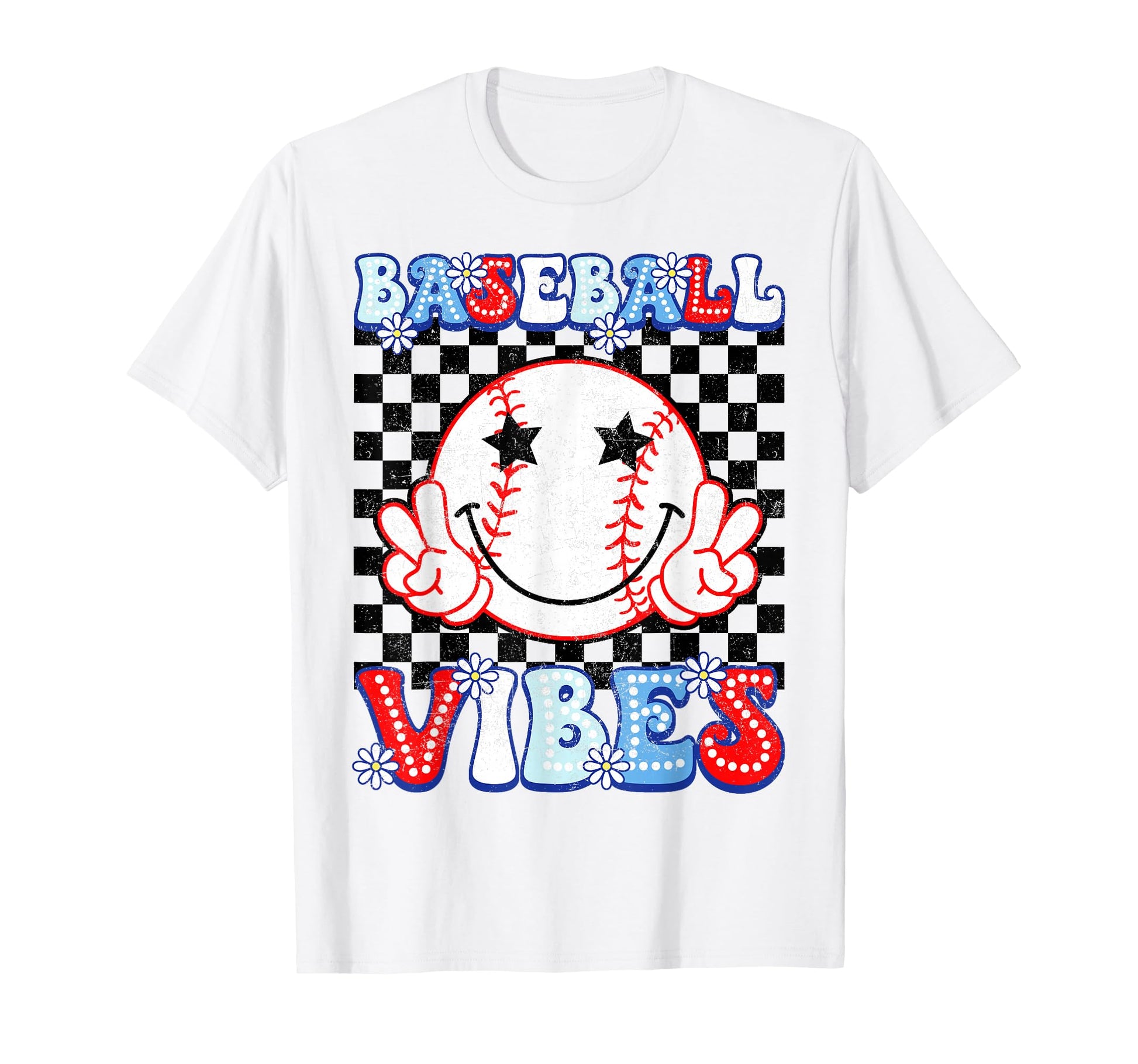 Baseball Vibes Groovy Game Day T-Shirt - Unique Graphic for Adults - T-Shirt, Sweatshirt, Hoodie