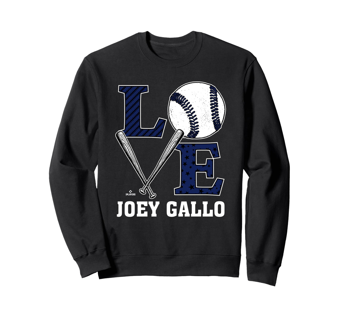 Distressed Baseball Love Joey Gallo Sweatshirt - Novelty Apparel Unisex - T-Shirt, Sweatshirt, Hoodie