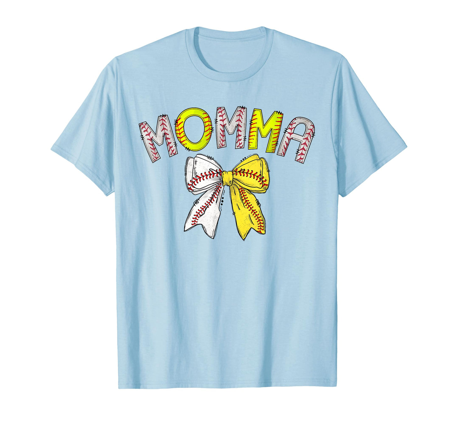 Momma Both Half Baseball Softball T-Shirt - Novelty Apparel Unisex - T-Shirt, Sweatshirt, Hoodie