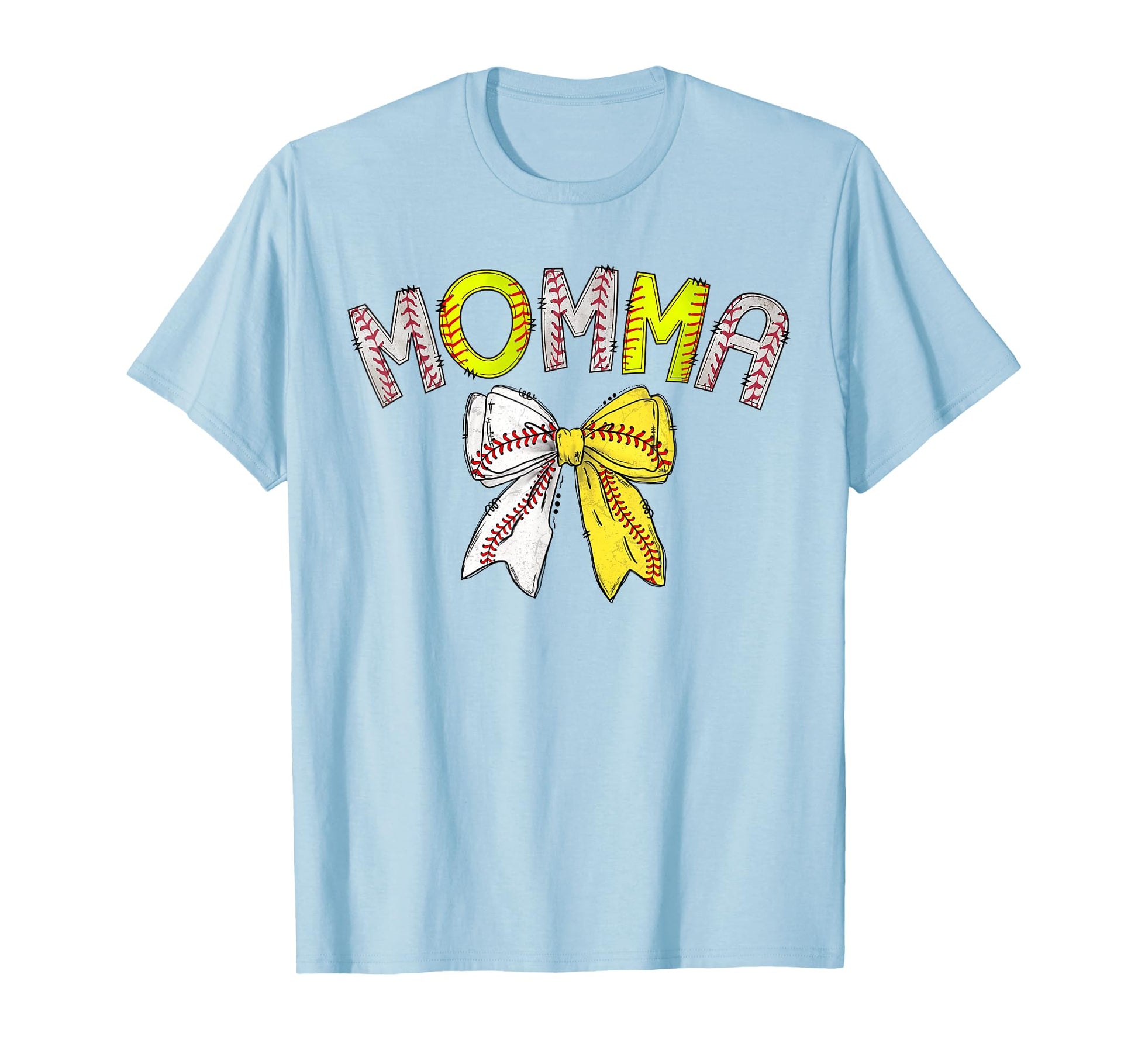 Momma Both Half Baseball Softball T-Shirt - Novelty Apparel Unisex - T-Shirt, Sweatshirt, Hoodie