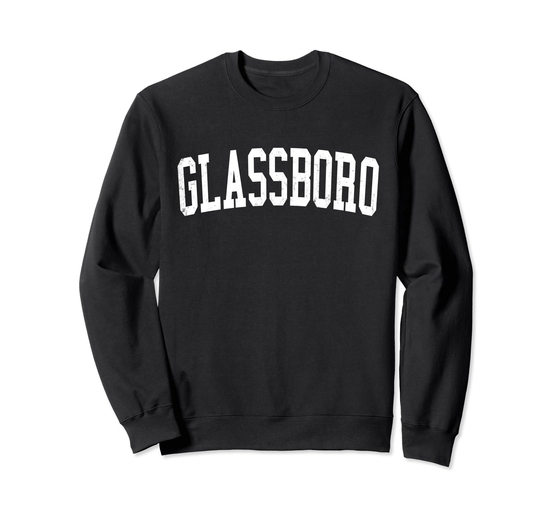 Glassboro Nj Distressed White Sweatshirt - Custom Art Print Men Women - T-Shirt, Sweatshirt, Hoodie
