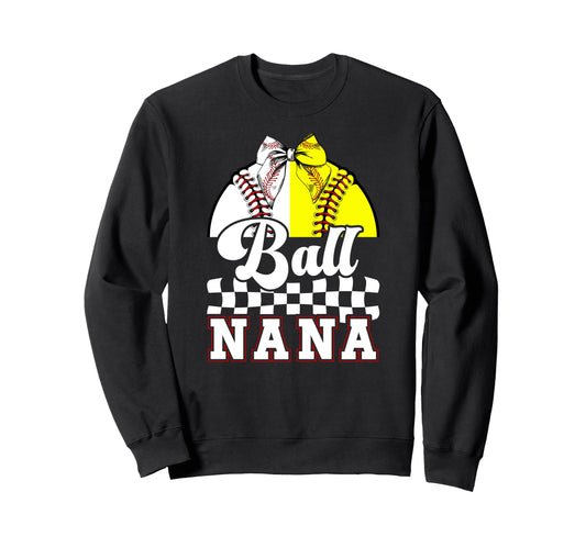 Ball Nana Grandma Coquette Sweatshirt - Custom Art Print for Adults - T-Shirt, Sweatshirt, Hoodie