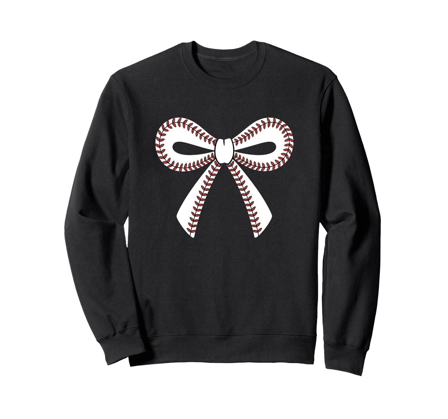 Baseball Bow Baseball Mom Mama Sweatshirt - Aesthetic Graphic Men Women - T-Shirt, Sweatshirt, Hoodie