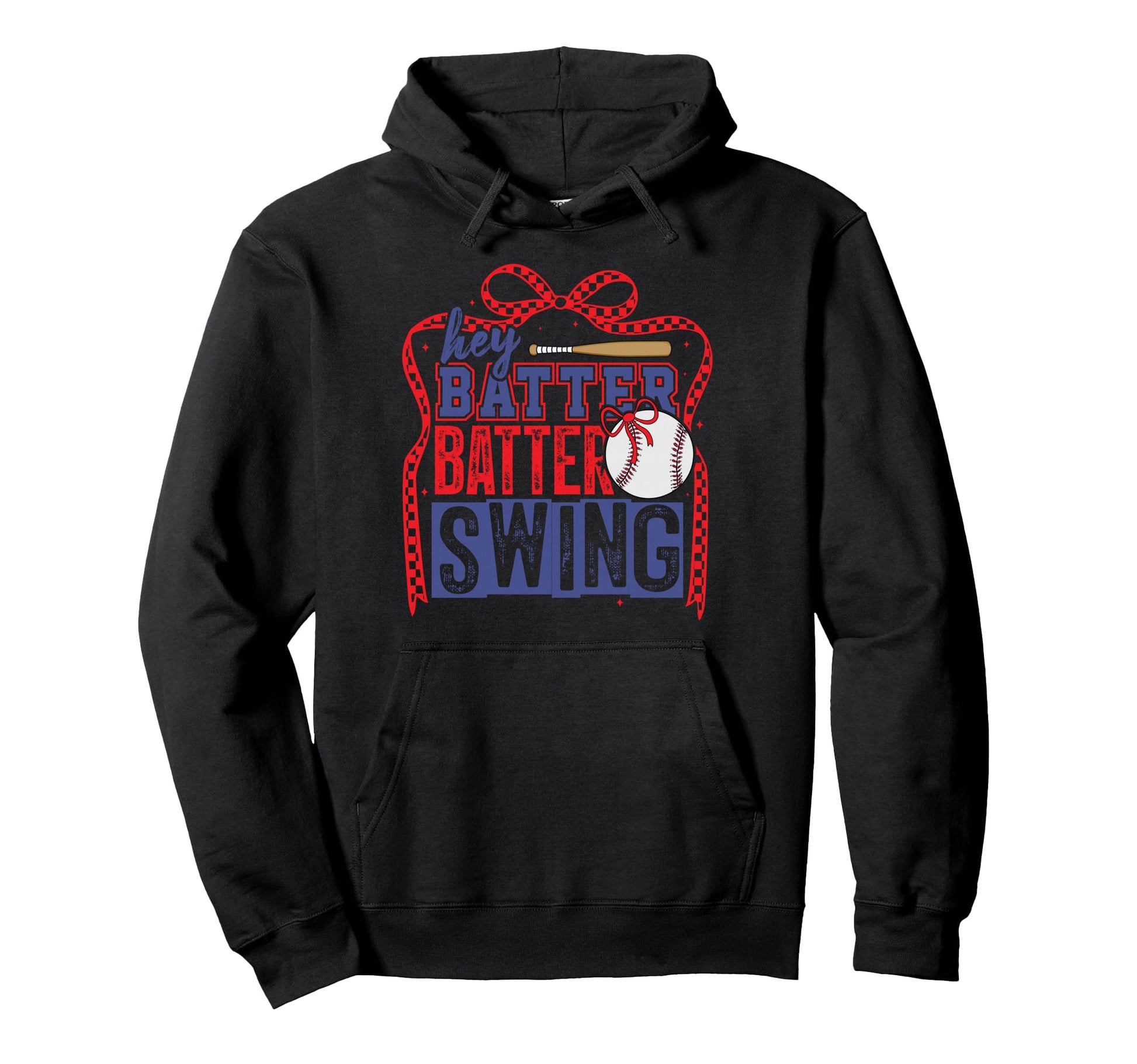 Baseball Mom Coquette Preppy Swing Womens Hoodie - Trendy Graphic Men Women - T-Shirt, Sweatshirt, Hoodie