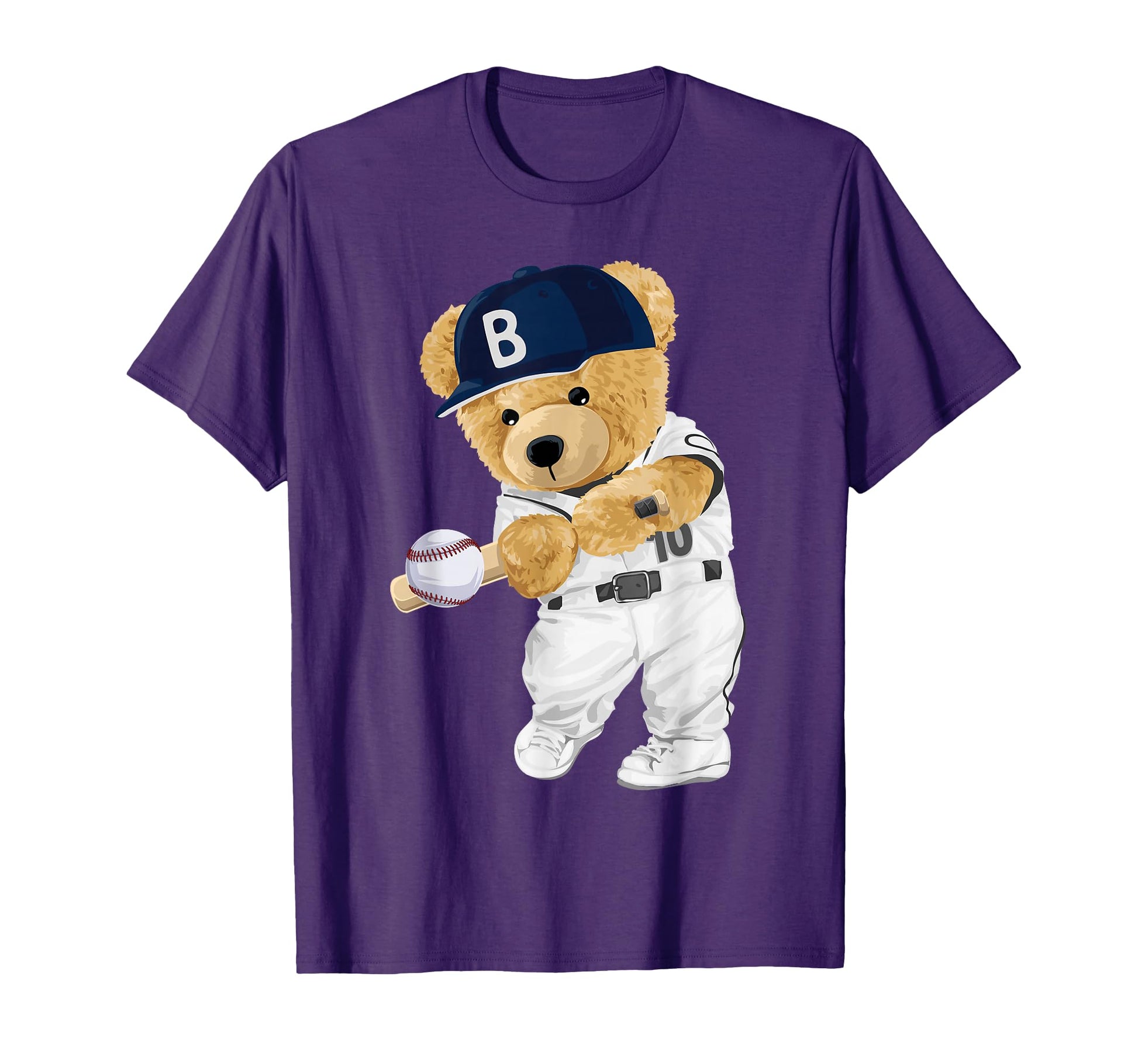 Teddy Bear Baseball Hitter T-Shirt - Casual Everyday Wear Men Women - T-Shirt, Sweatshirt, Hoodie