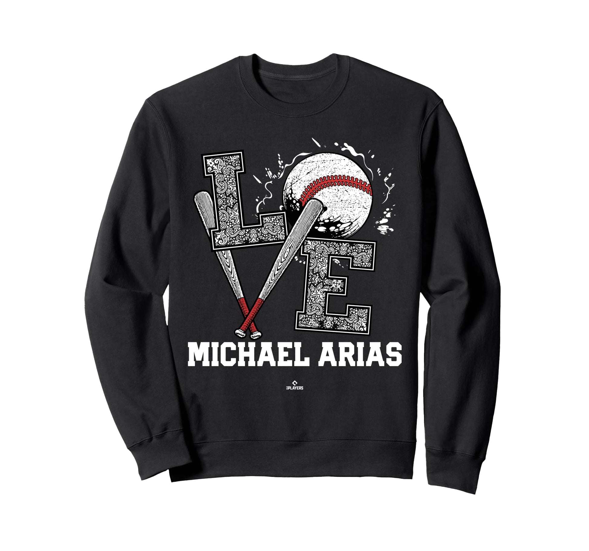 Distressed Baseball Love Michael Sweatshirt - Fun Novelty Design Unisex - T-Shirt, Sweatshirt, Hoodie