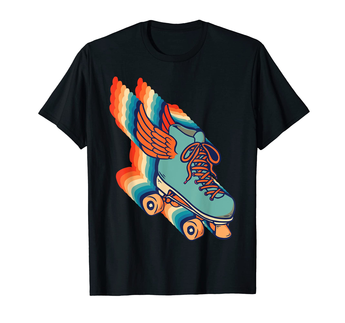 70S Roller Skates Disco T-Shirt - Streetwear Style for Adults - T-Shirt, Sweatshirt, Hoodie