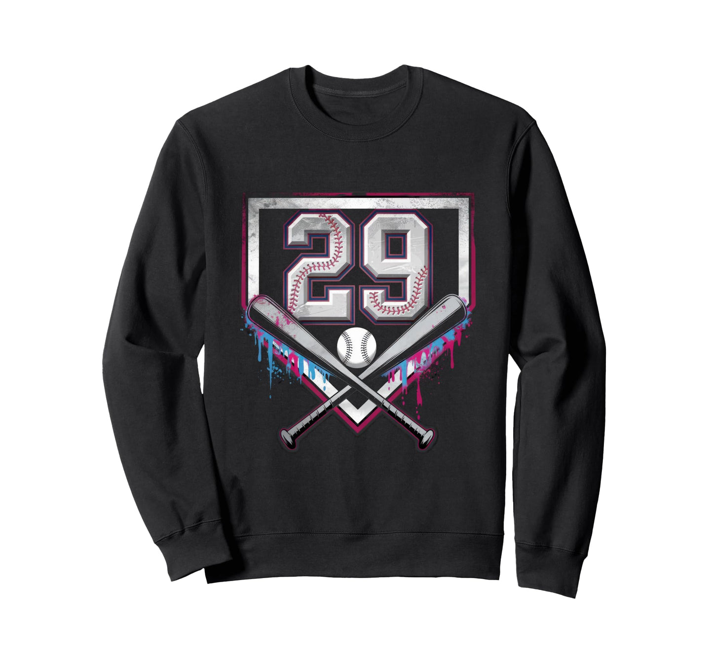 29Th Birthday Baseball Home Ice Sweatshirt - Fun Novelty Design Men Women - T-Shirt, Sweatshirt, Hoodie