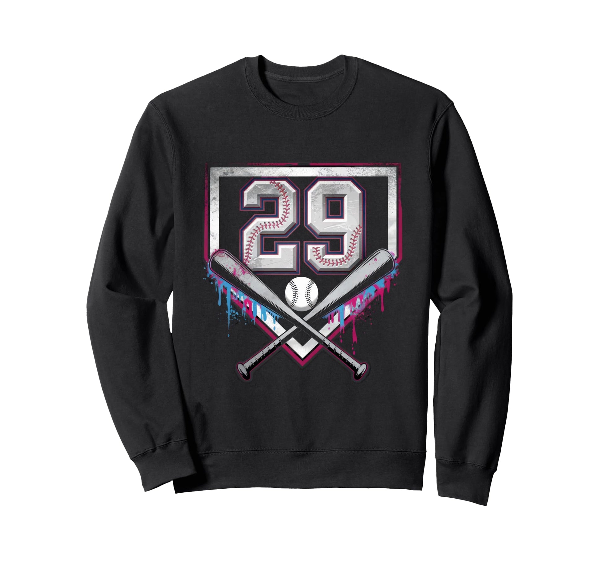 29Th Birthday Baseball Home Ice Sweatshirt - Fun Novelty Design Men Women - T-Shirt, Sweatshirt, Hoodie