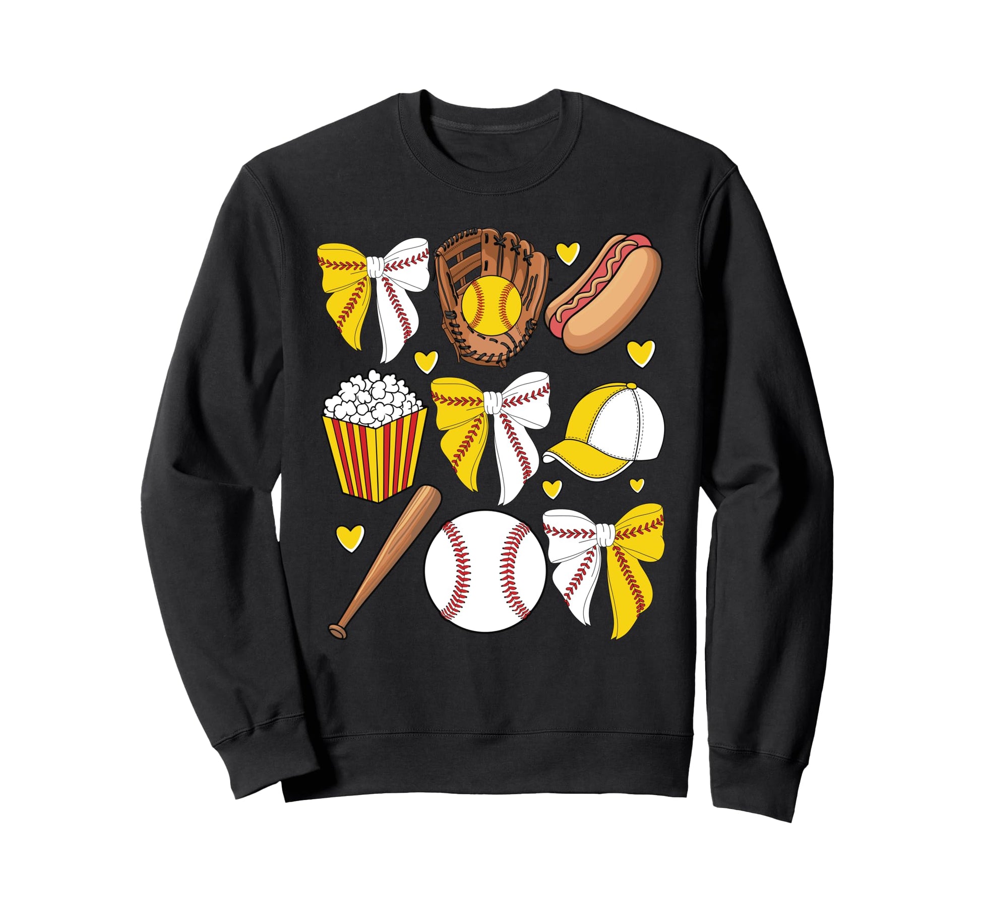 Half Baseball And Softball Mom Mama Sweatshirt - Fun Novelty Design Unisex - T-Shirt, Sweatshirt, Hoodie