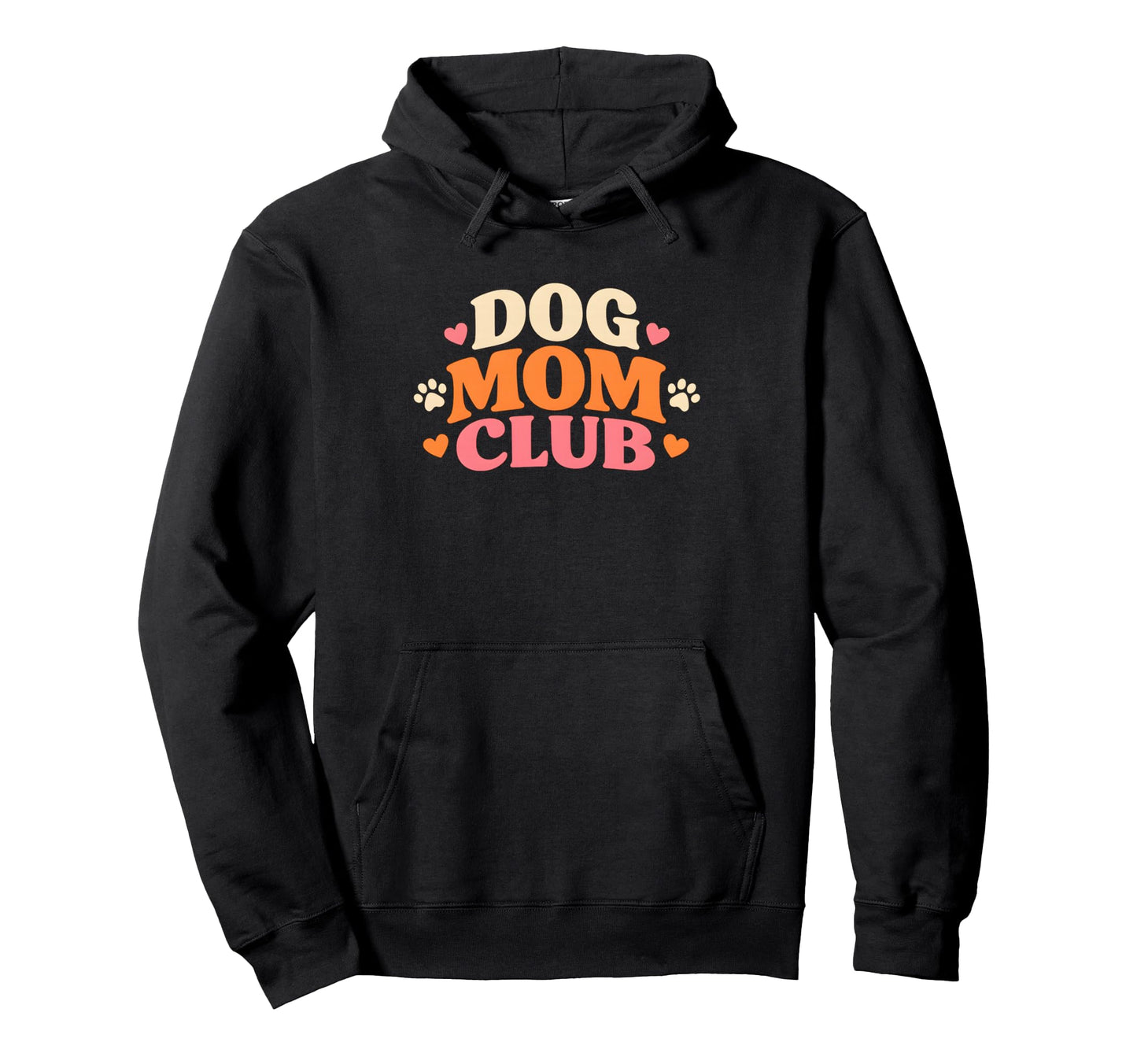 Dog Mom Club Dogs Lover Groovy Hoodie - Graphic Print Unisex - T-Shirt, Sweatshirt, Hoodie