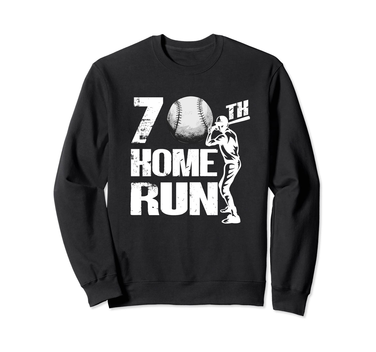 70 Years Old Baseball 70Th Birthday Sweatshirt - Trendy Graphic for Adults - T-Shirt, Sweatshirt, Hoodie