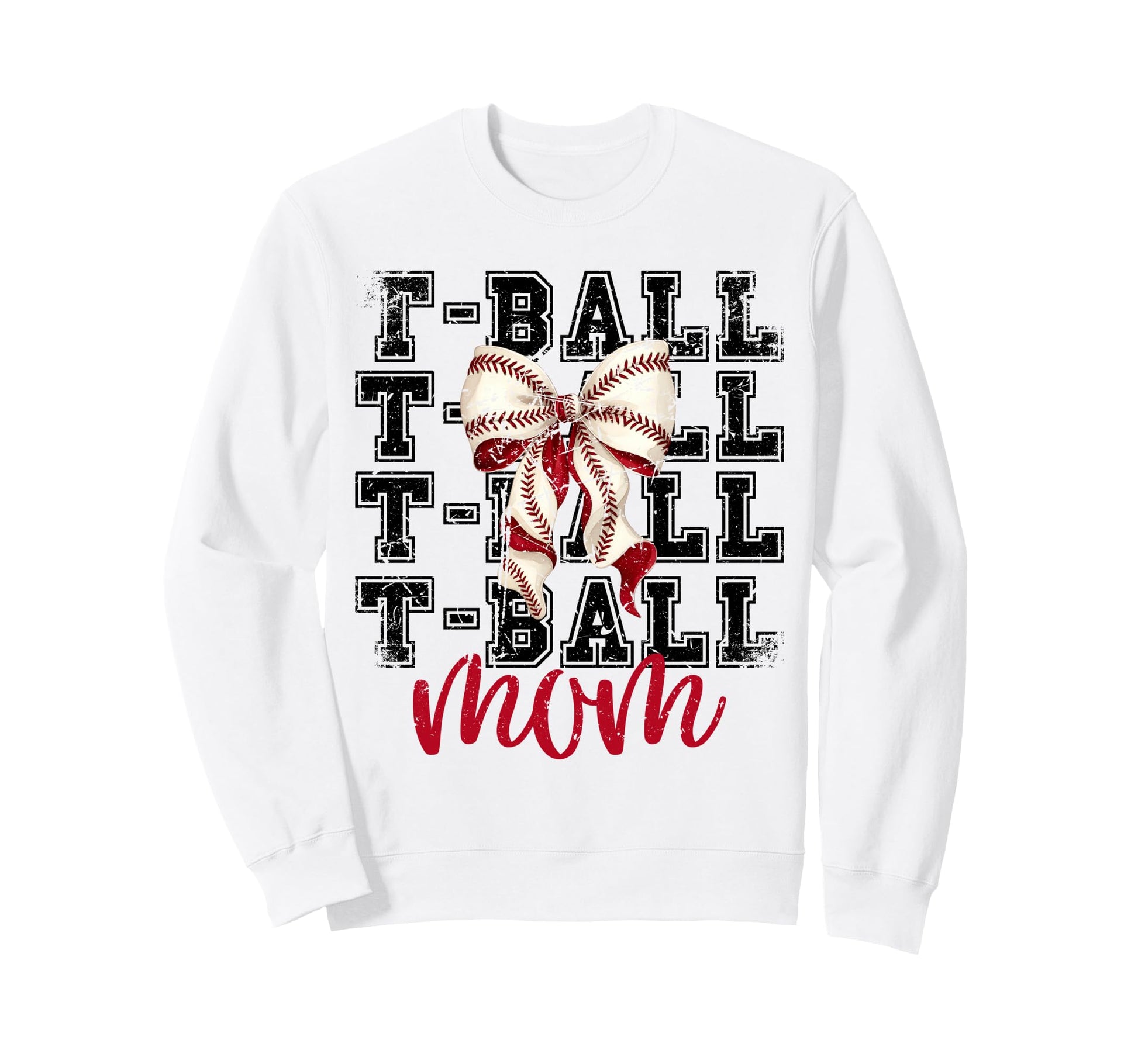Tball Mom Teeball T Ball Coquette Sweatshirt - Trendy Graphic Unisex - T-Shirt, Sweatshirt, Hoodie