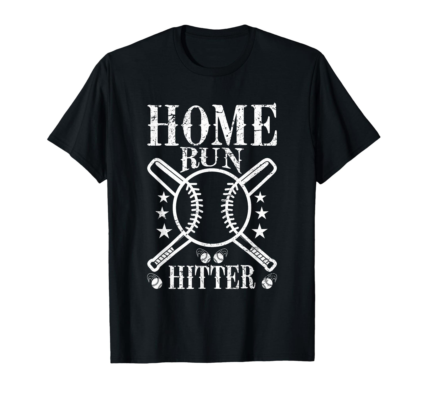 Home Run Hitter Bat And Ball Sports T-Shirt - Trendy Graphic Men Women - T-Shirt, Sweatshirt, Hoodie