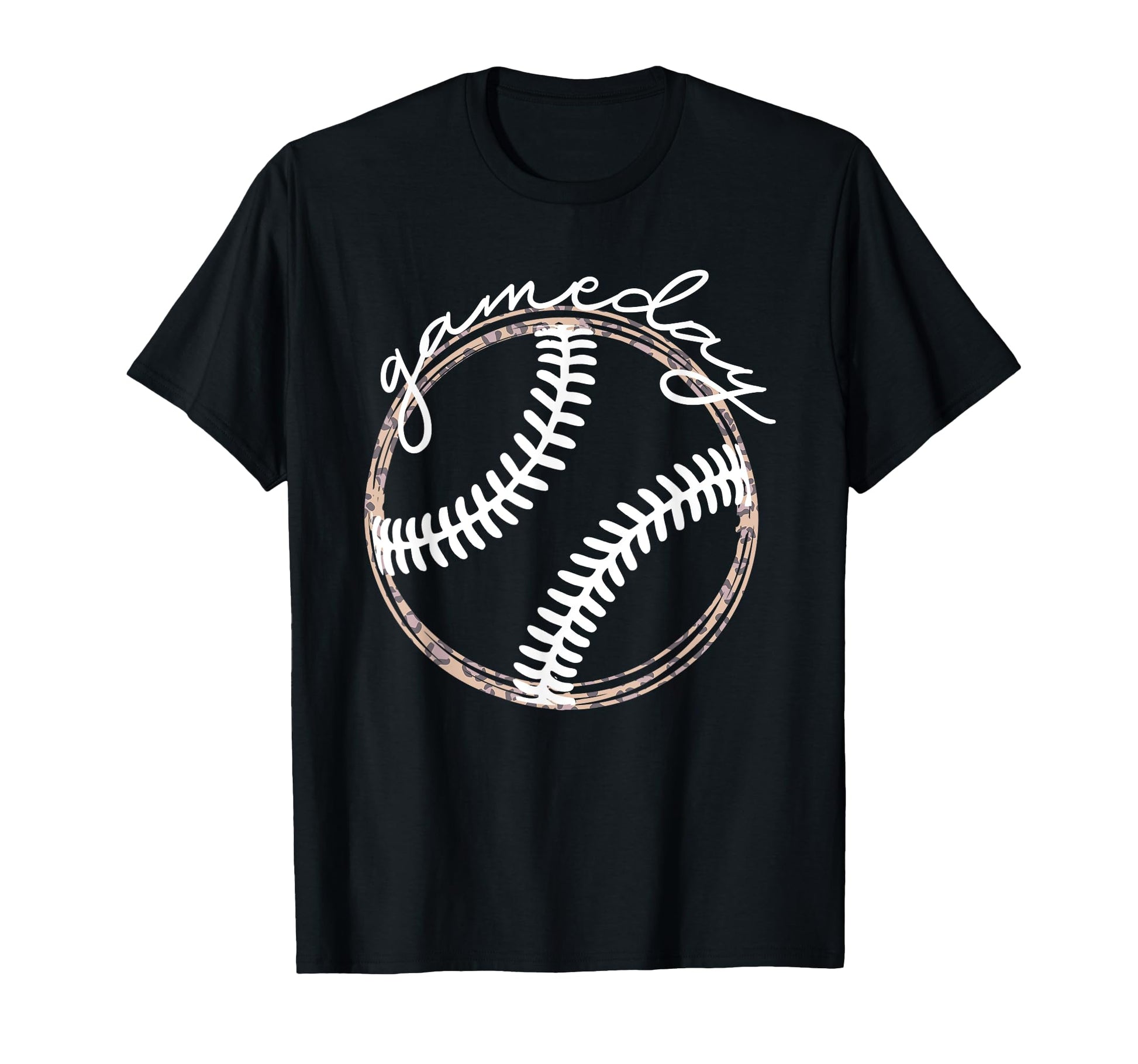 Game Day Baseball Softball Leopard T-Shirt - Novelty Apparel Men Women - T-Shirt, Sweatshirt, Hoodie