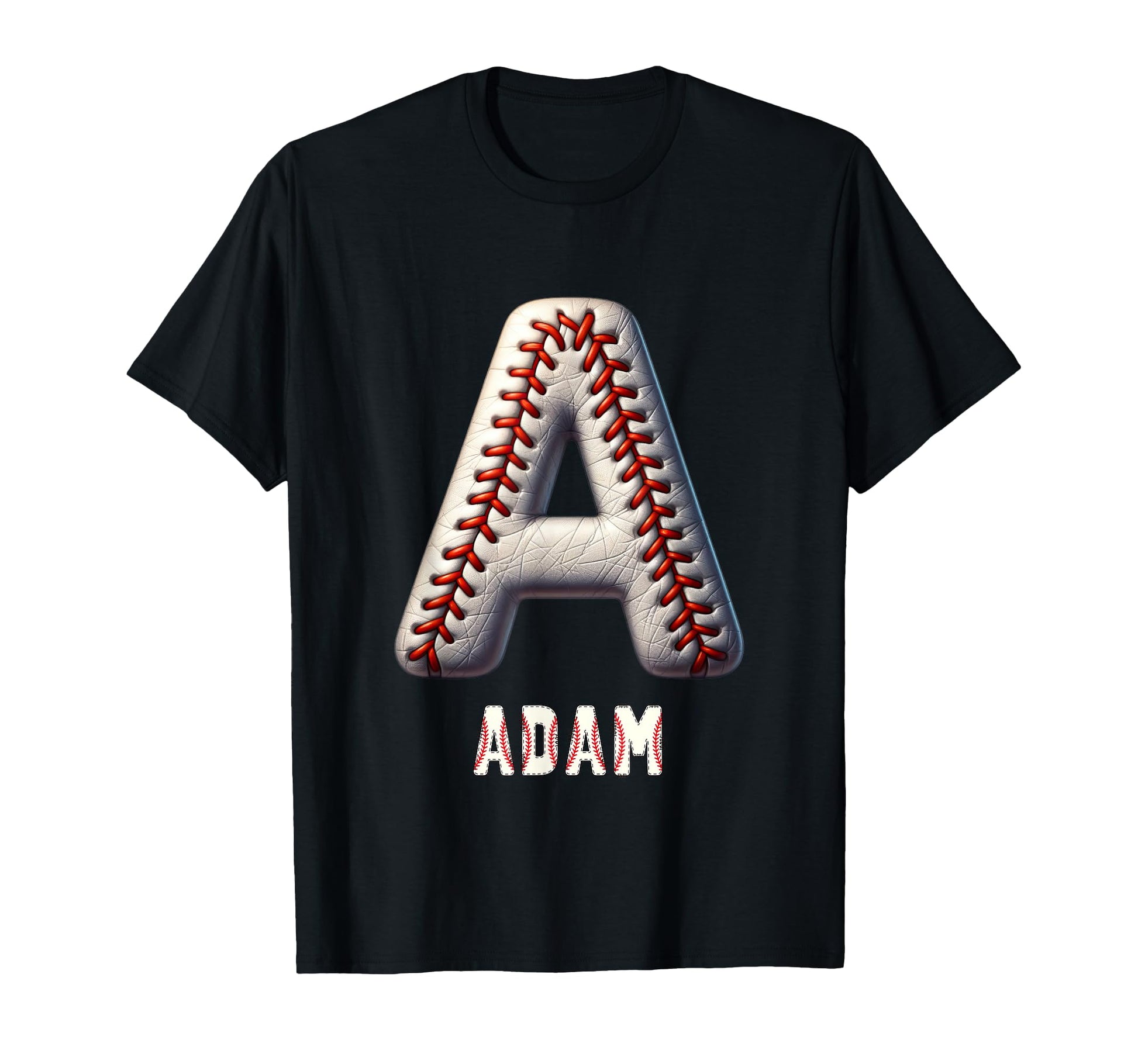 Baseball Home Run Adam Initial T-Shirt - Fun Novelty Design Men Women - T-Shirt, Sweatshirt, Hoodie