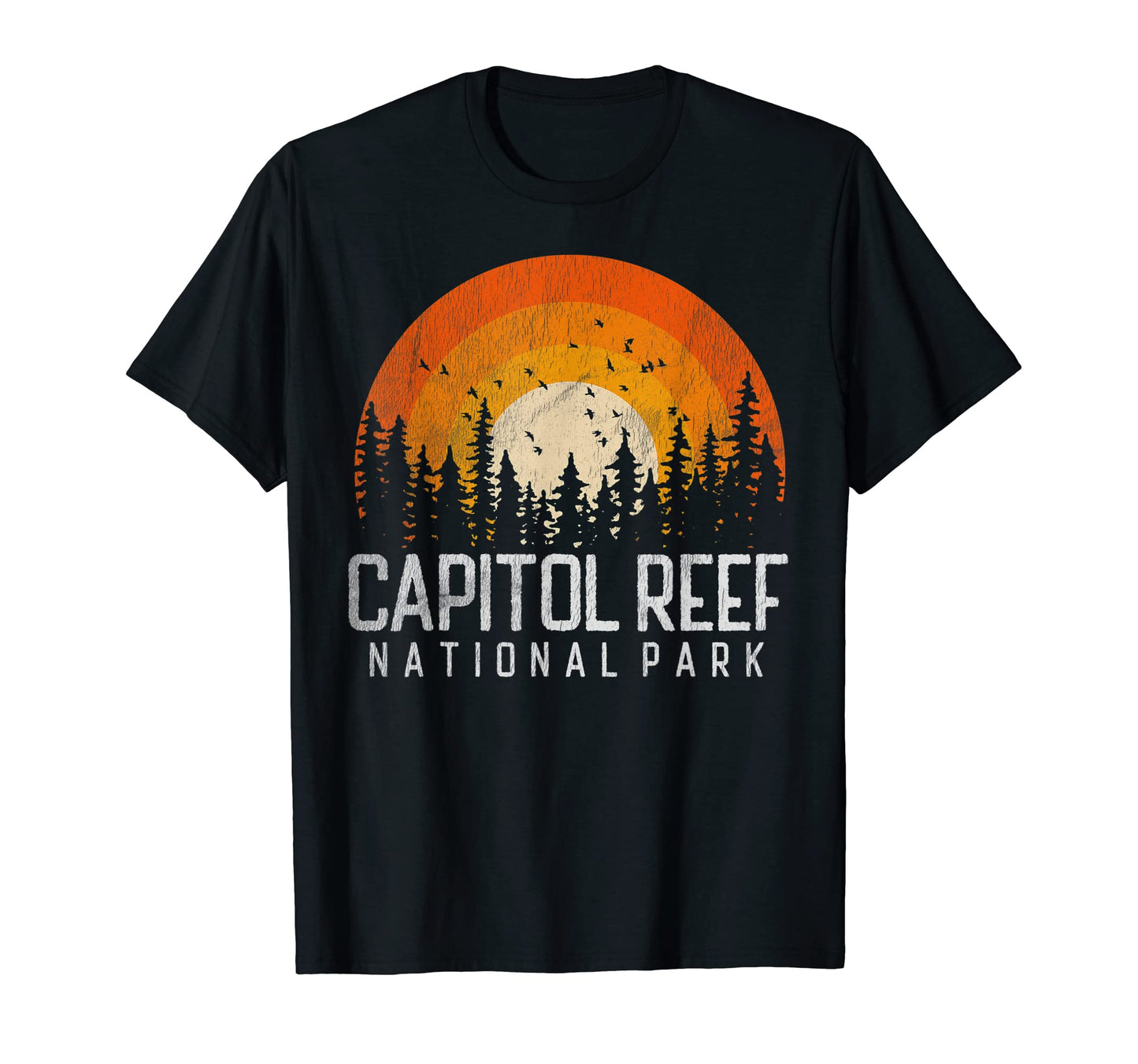 Capitol Reef Us National Park Utah 80S T-Shirt - Minimalist Print Unisex - T-Shirt, Sweatshirt, Hoodie