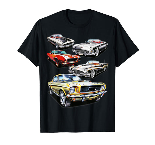 American Muscle Cars Cars T-Shirt - Casual Everyday Wear for Adults - T-Shirt, Sweatshirt, Hoodie