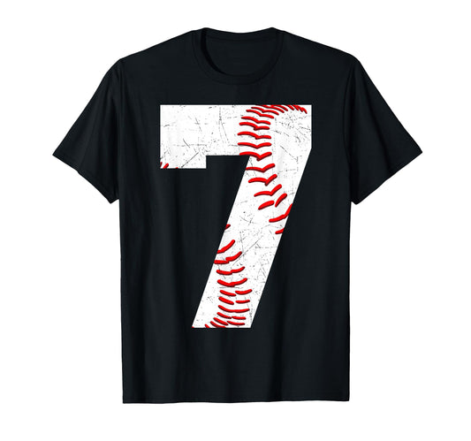 7 Birthday Baseball Theme Bday Party T-Shirt - Trendy Graphic for Adults - T-Shirt, Sweatshirt, Hoodie