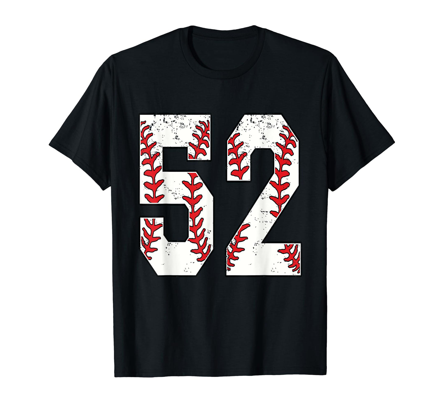 Number 52 Baseball 52 Jersey Number T-Shirt - Graphic Print Unisex - T-Shirt, Sweatshirt, Hoodie