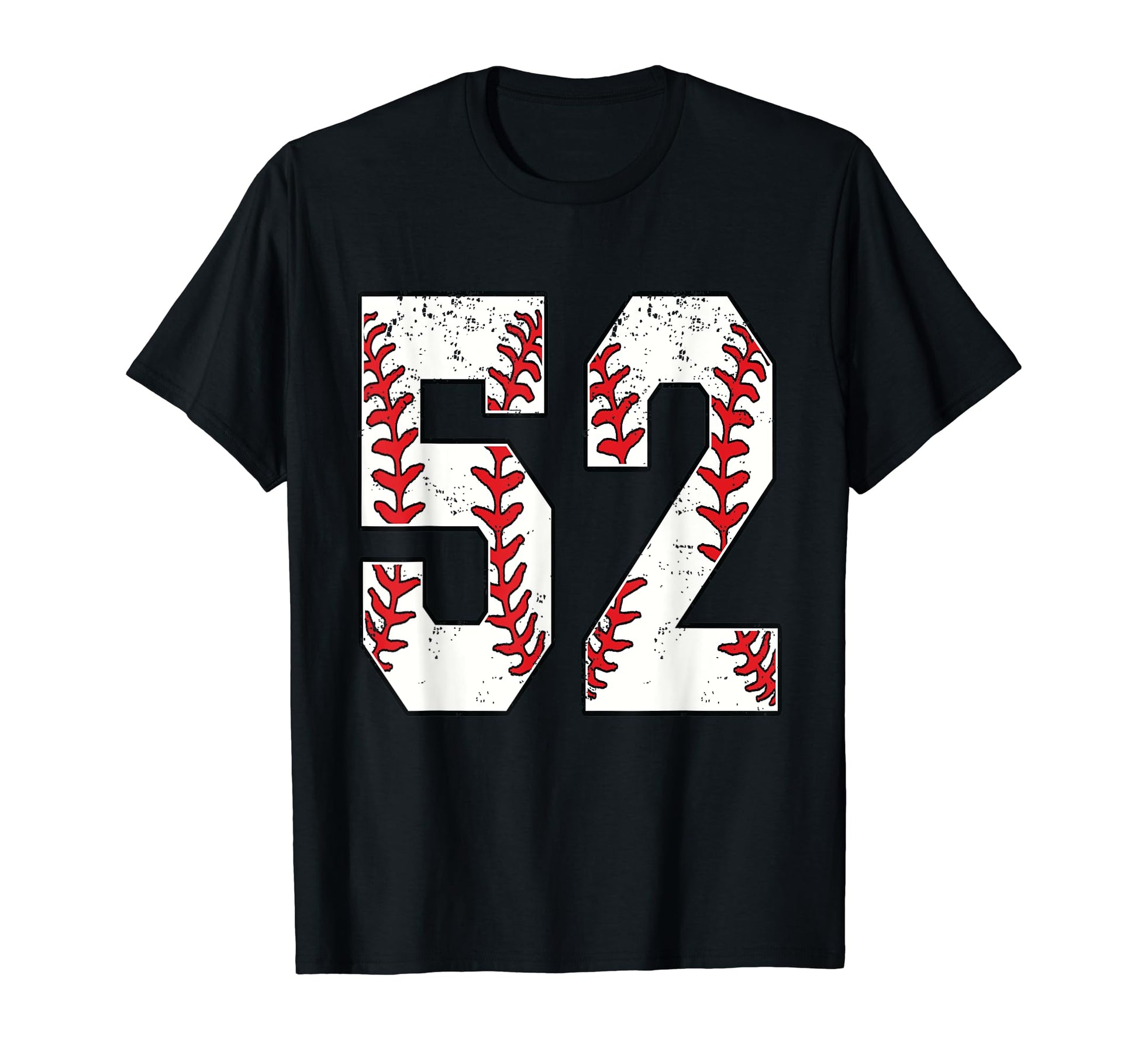 Number 52 Baseball 52 Jersey Number T-Shirt - Graphic Print Unisex - T-Shirt, Sweatshirt, Hoodie