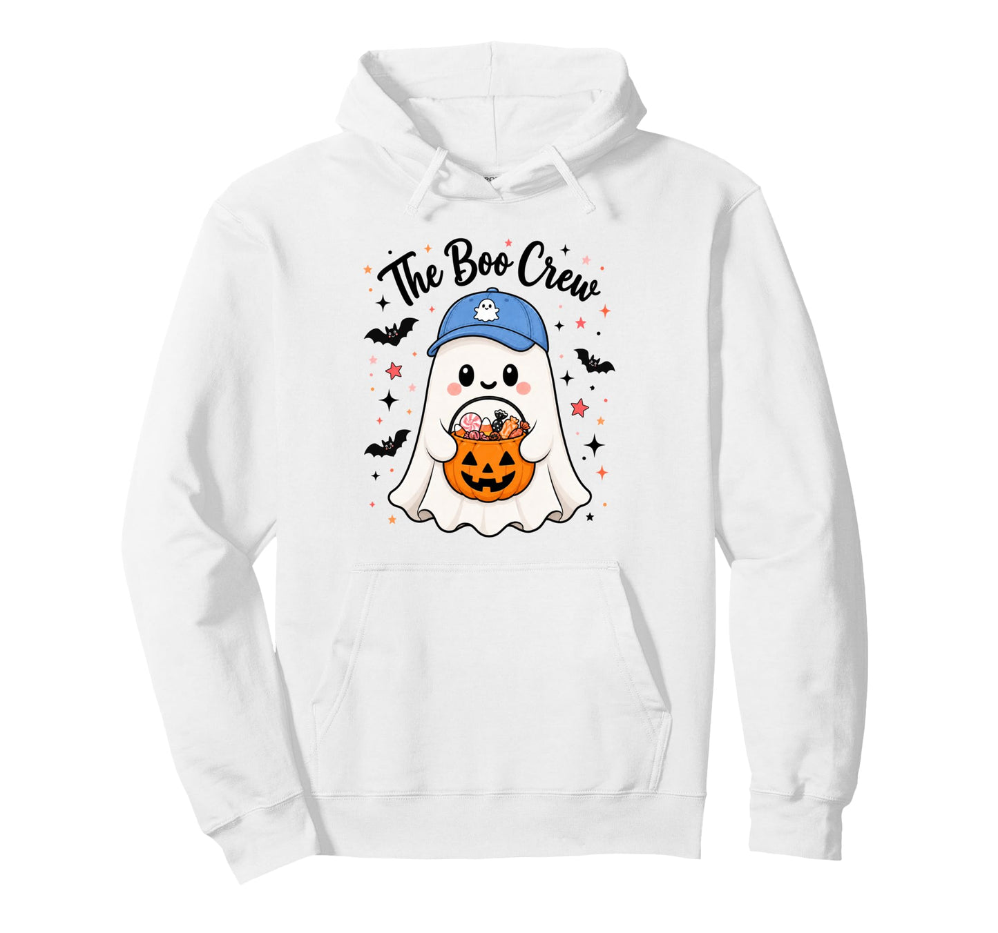 Funny Boo Crew Dad Ghost Baseball Cap Hoodie - Casual Everyday Wear Unisex - T-Shirt, Sweatshirt, Hoodie