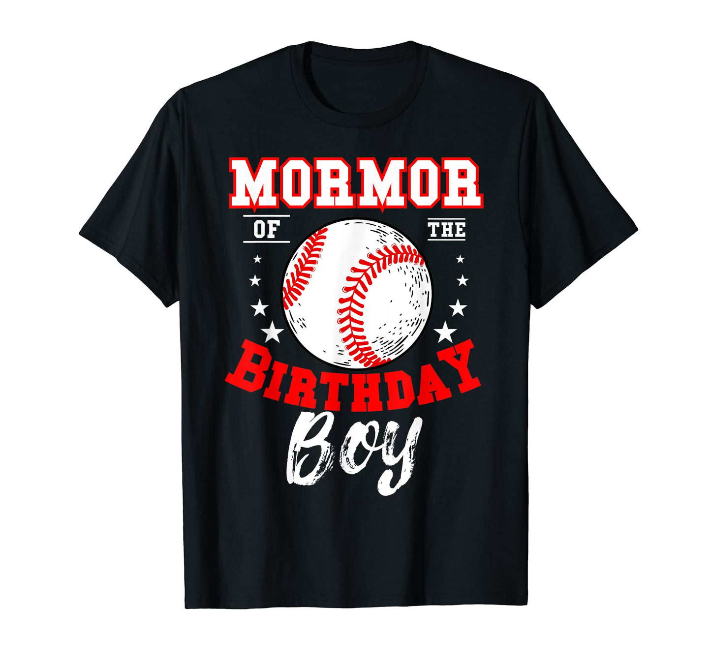Mormor Birthday Baseball Theme Bday T-Shirt - Unique Graphic Unisex - T-Shirt, Sweatshirt, Hoodie