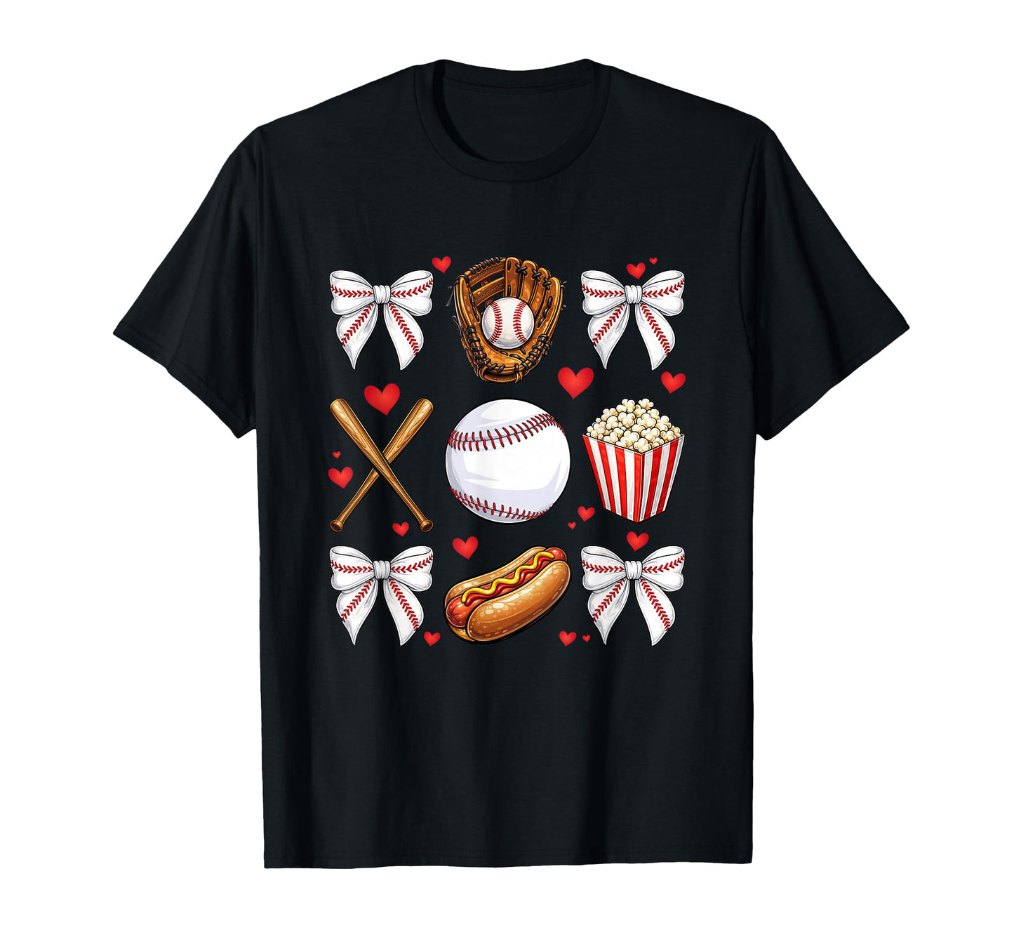 Baseball Mom Coquette Mothers Day T-Shirt - Fun Novelty Design Men Women - T-Shirt, Sweatshirt, Hoodie