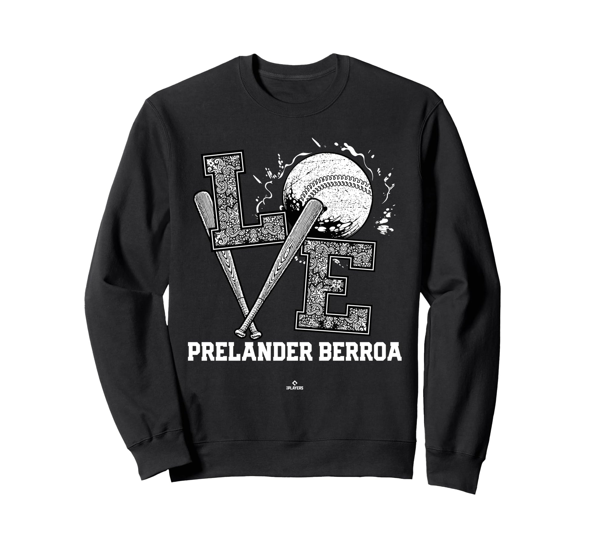 Distressed Baseball Love Prelander Sweatshirt - Trendy Graphic Unisex - T-Shirt, Sweatshirt, Hoodie