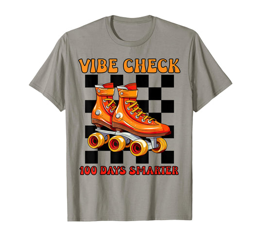 100 Days School Vibe Check 100 Smarter T-Shirt - Trendy Graphic Men Women - T-Shirt, Sweatshirt, Hoodie