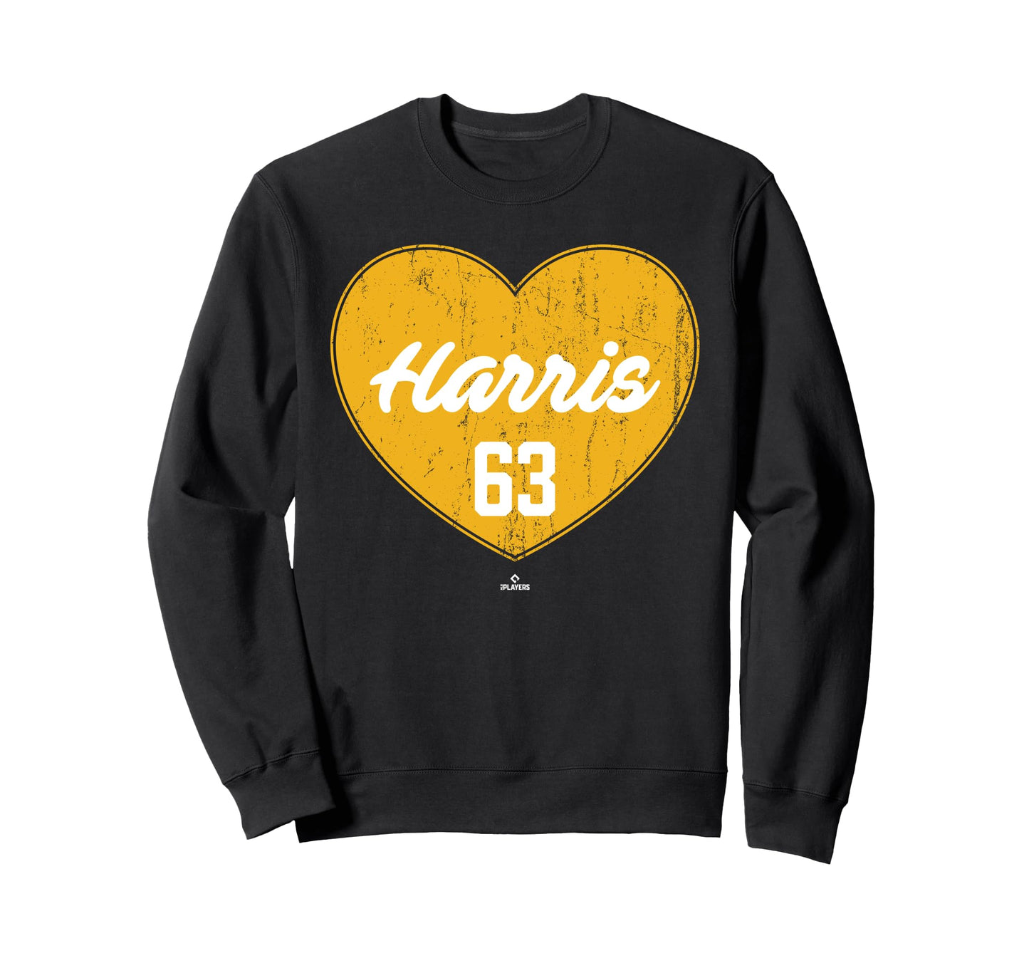 Distressed Heart Hogan Harris Sweatshirt - Fun Novelty Design for Adults - T-Shirt, Sweatshirt, Hoodie