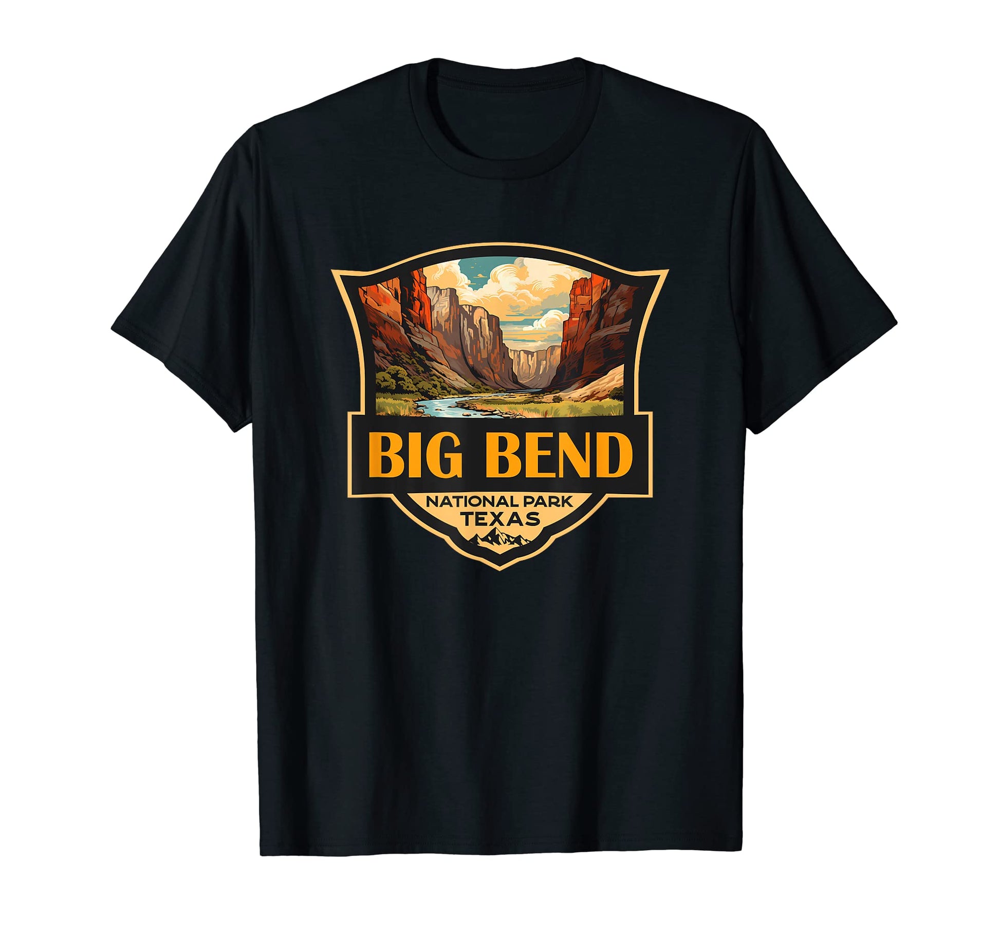 Big Bend National Park Illustration T-Shirt - Custom Art Print Unisex - T-Shirt, Sweatshirt, Hoodie
