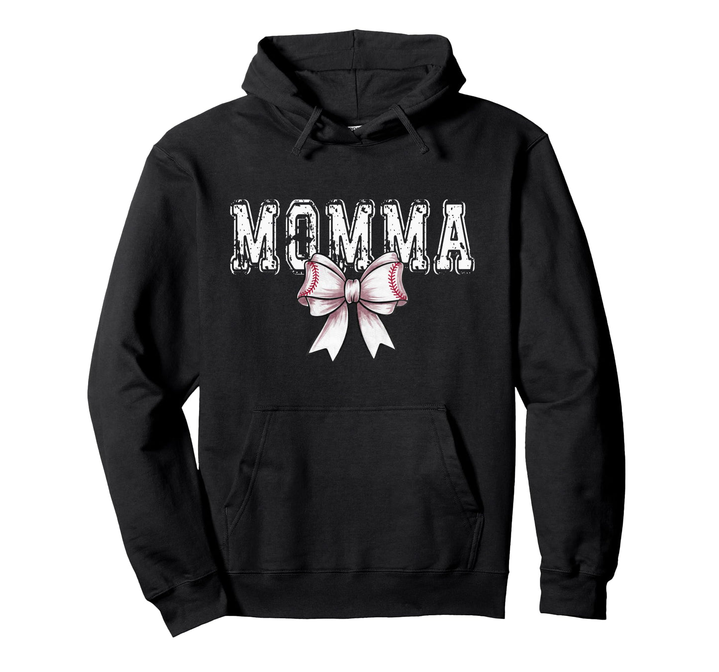 Coquette Baseball Momma Spirit Hoodie - Unique Graphic Men Women - T-Shirt, Sweatshirt, Hoodie