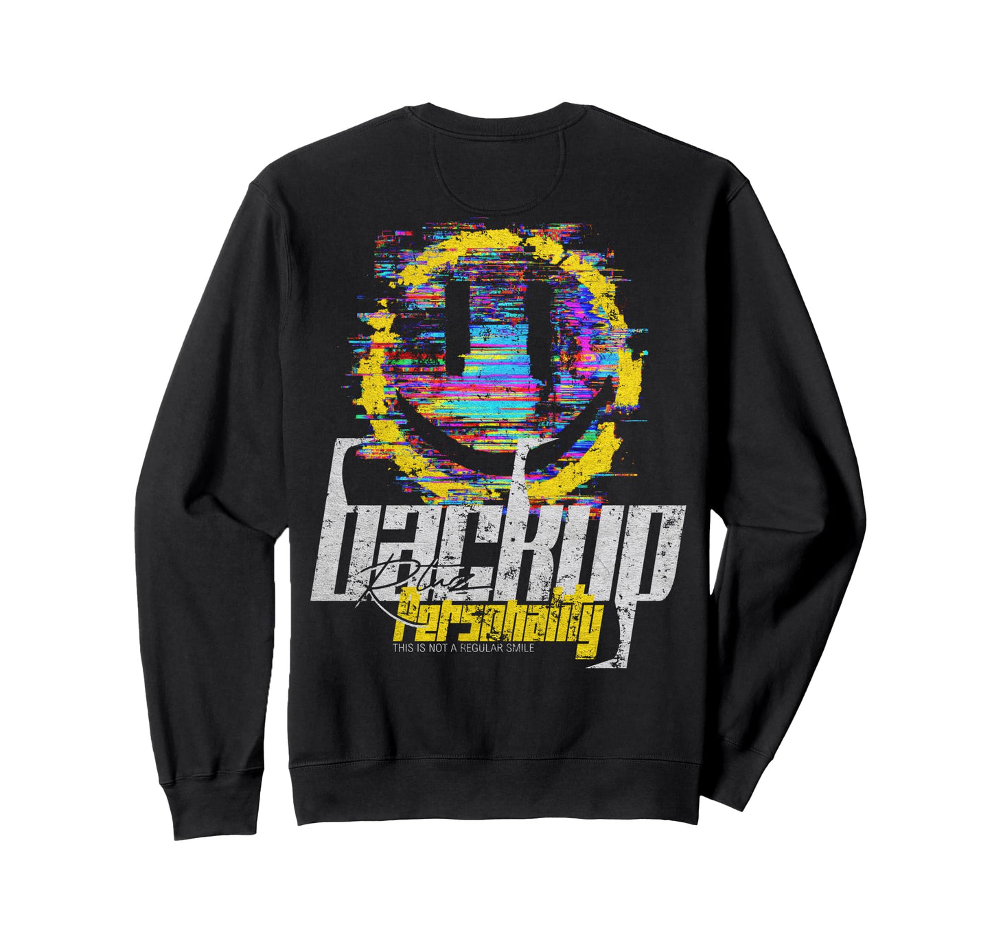 Y2K Back Streetwear Smile Sweatshirt - Minimalist Print Unisex - T-Shirt, Sweatshirt, Hoodie