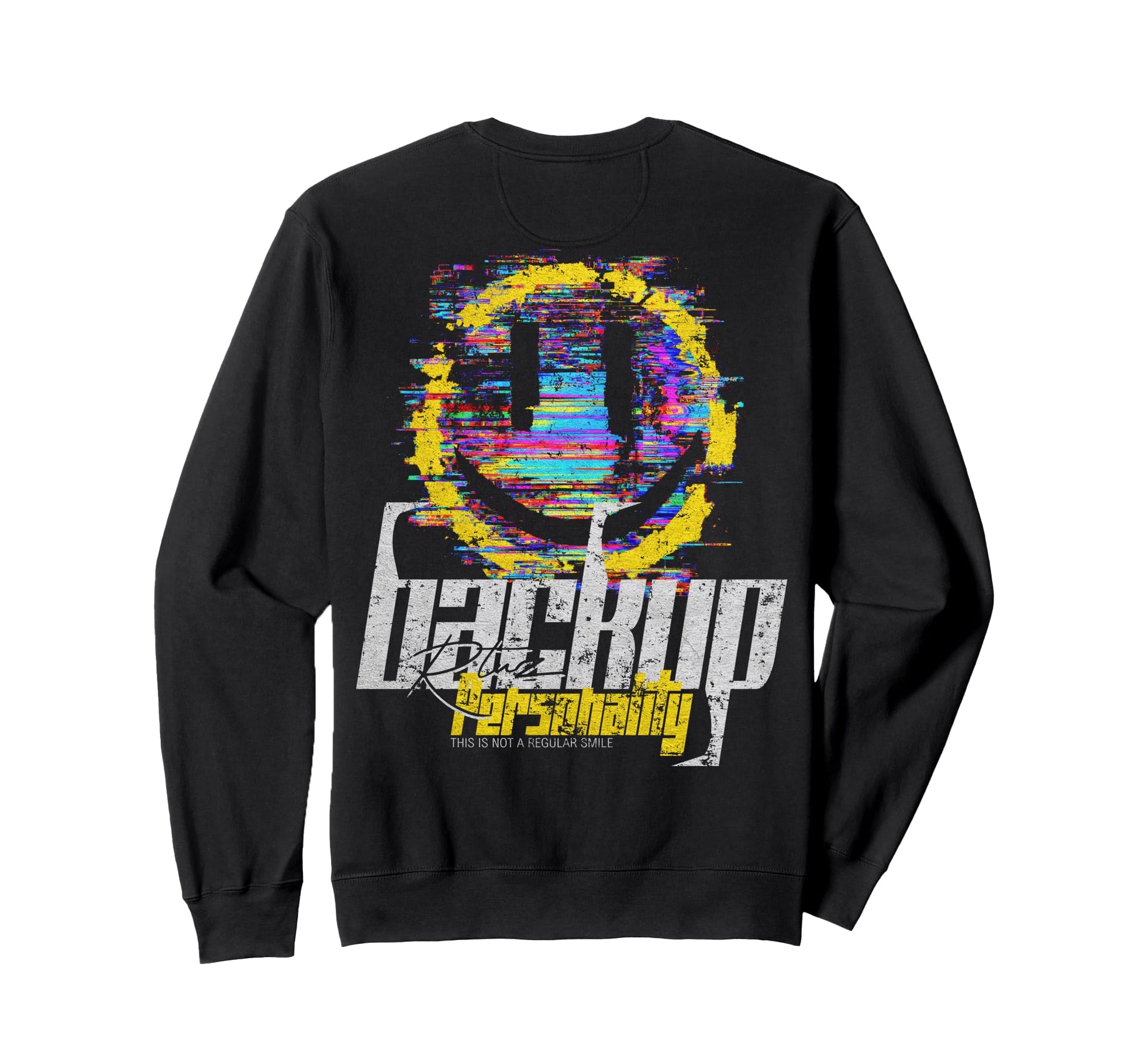 Y2K Back Streetwear Smile Sweatshirt - Minimalist Print Unisex - T-Shirt, Sweatshirt, Hoodie