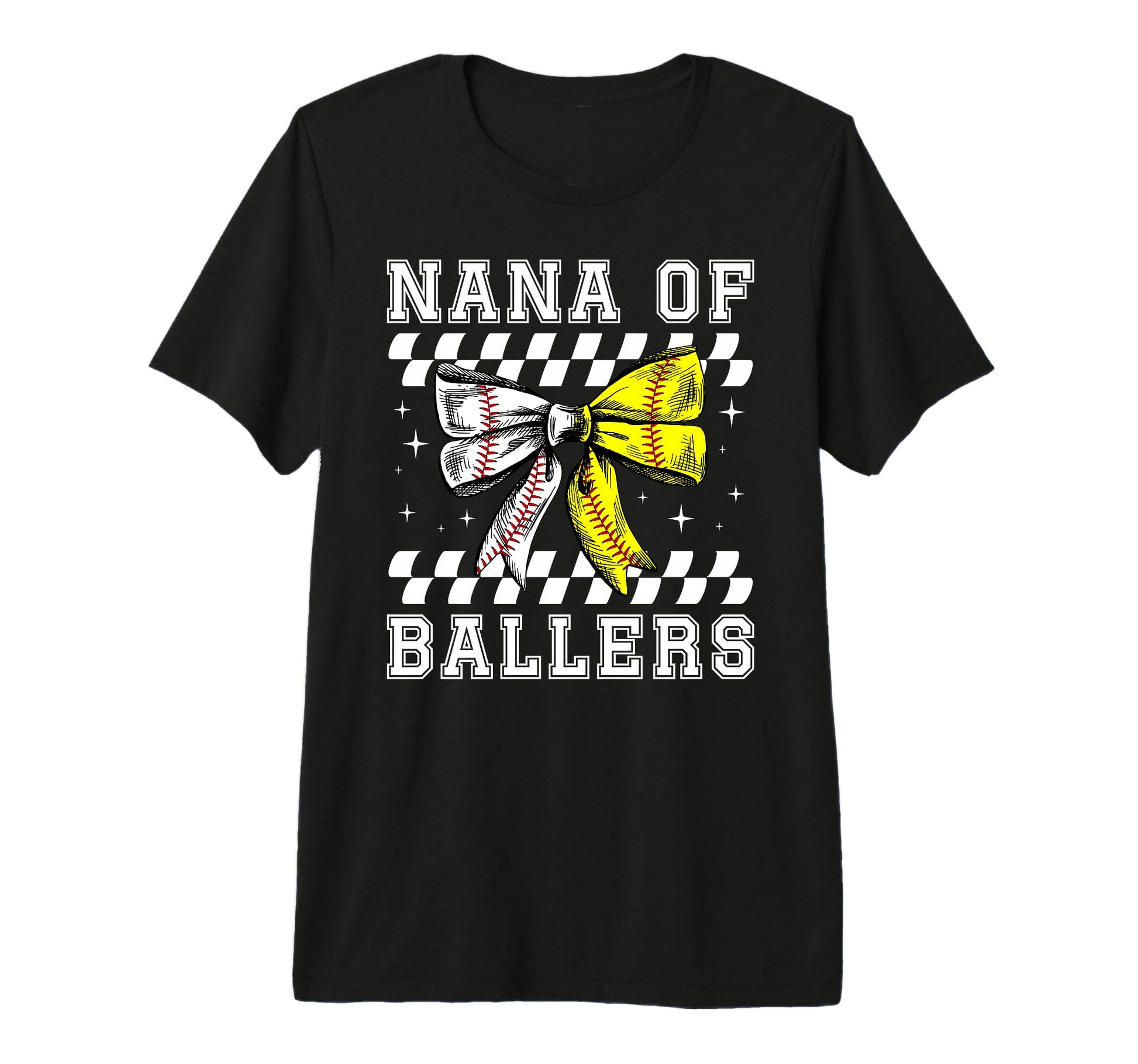Nana Ballers Coquette Baseball T-Shirt - Minimalist Print for Adults - T-Shirt, Sweatshirt, Hoodie