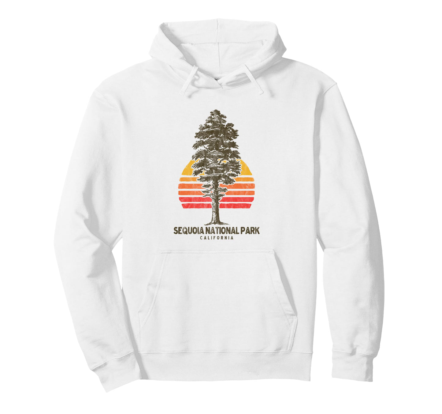 Sequoia National Park Tree Minimalist Hoodie - Fun Novelty Design Unisex - T-Shirt, Sweatshirt, Hoodie