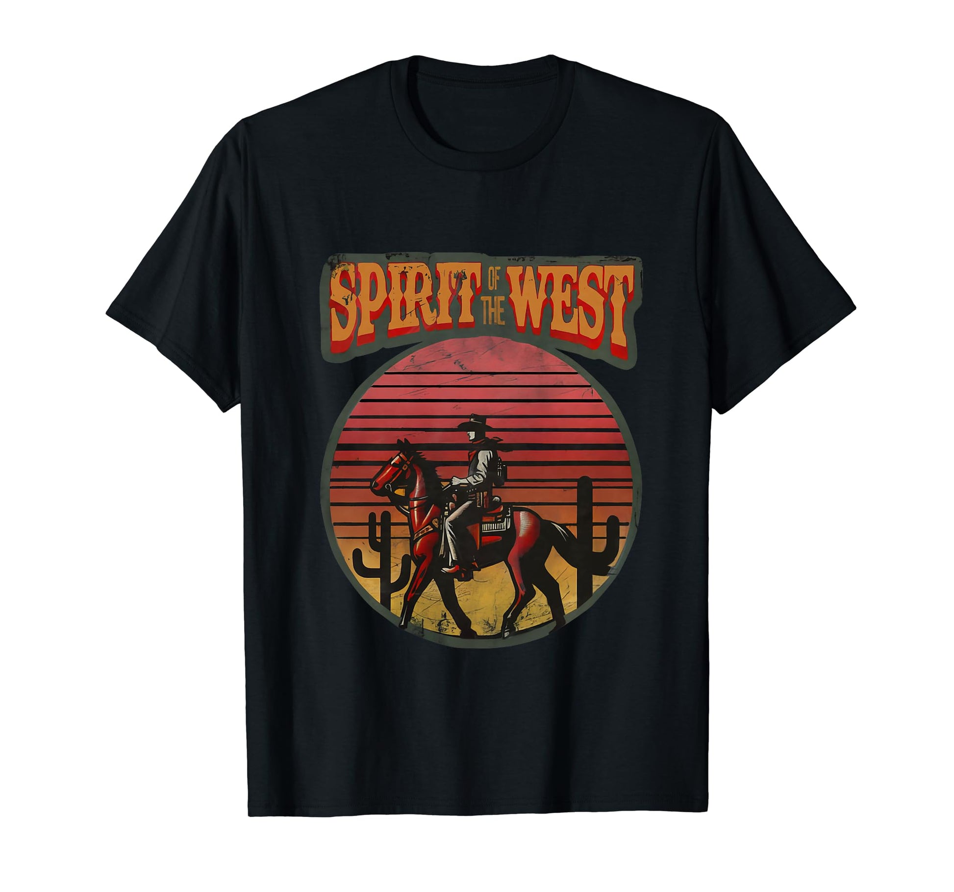 Spirit West 90S Cowboy T-Shirt - Graphic Print Unisex - T-Shirt, Sweatshirt, Hoodie