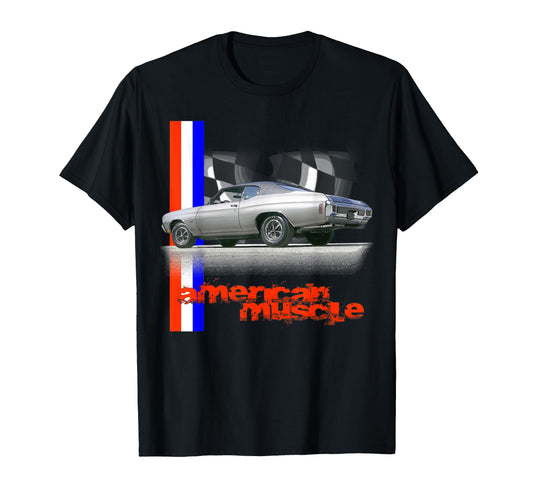 1970 Chevelle 70 American Muscle Car T-Shirt - Custom Art Print for Adults - T-Shirt, Sweatshirt, Hoodie