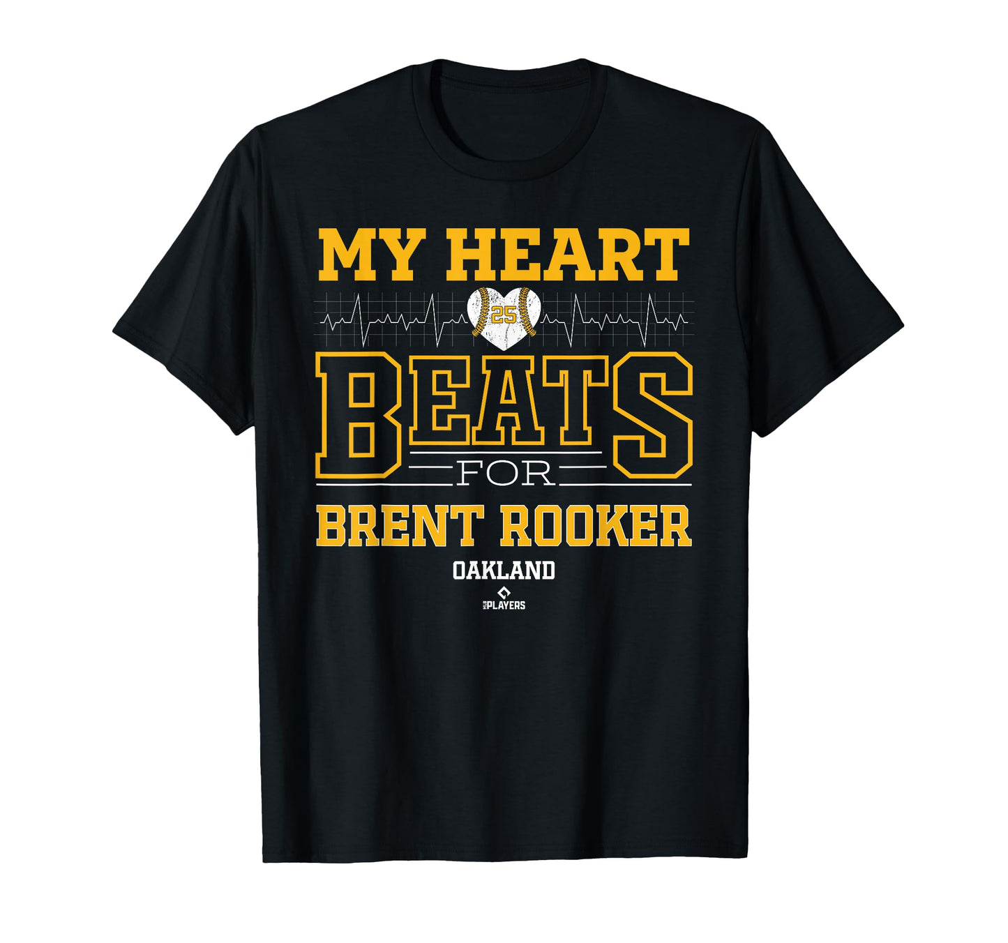 My Heart Beats Brent Rooker Oakland T-Shirt - Unique Graphic Unisex - T-Shirt, Sweatshirt, Hoodie