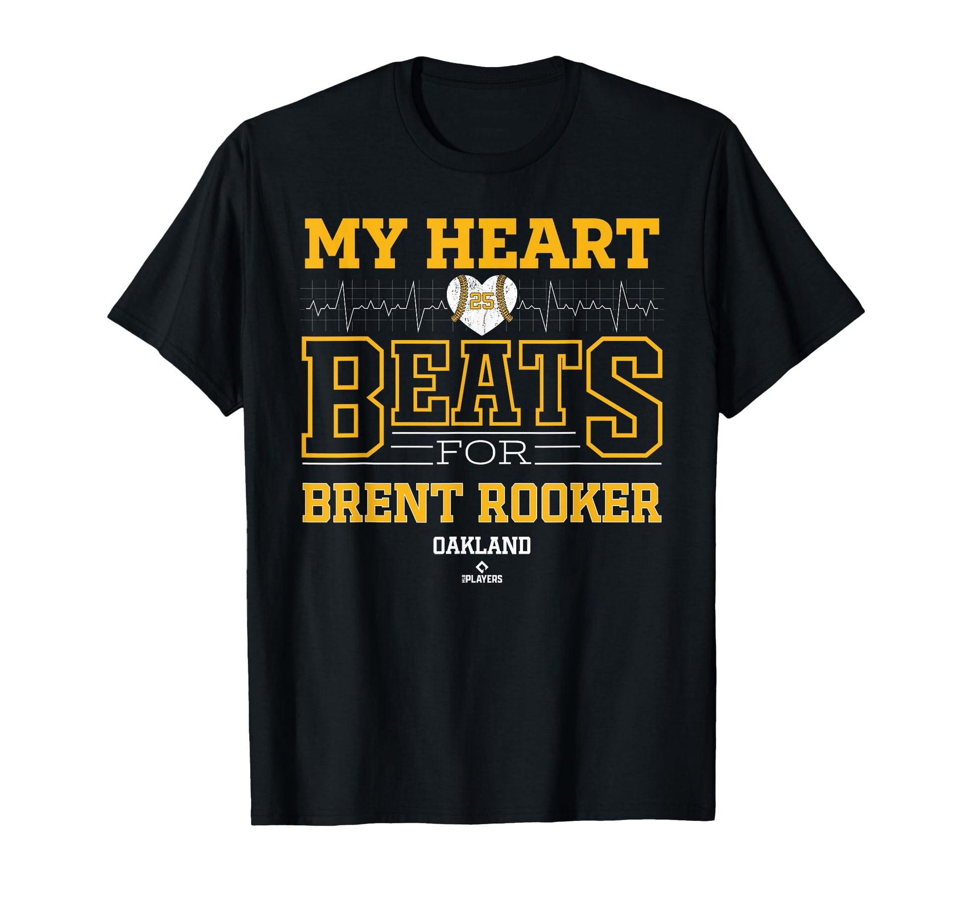 My Heart Beats Brent Rooker Oakland T-Shirt - Unique Graphic Unisex - T-Shirt, Sweatshirt, Hoodie
