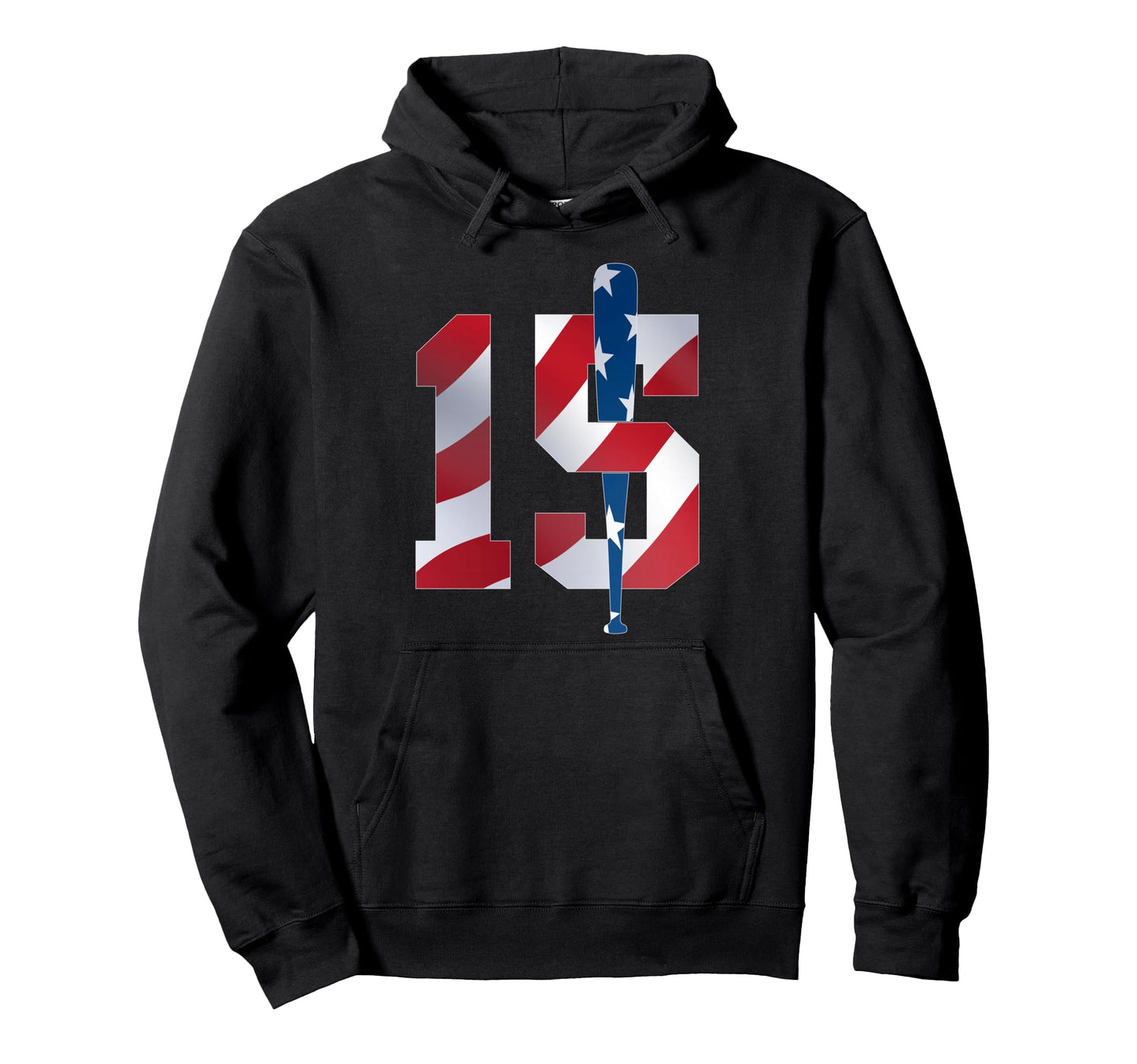 Number 15 Years Baseball 15Th Birthday Hoodie - Streetwear Style Men Women - T-Shirt, Sweatshirt, Hoodie