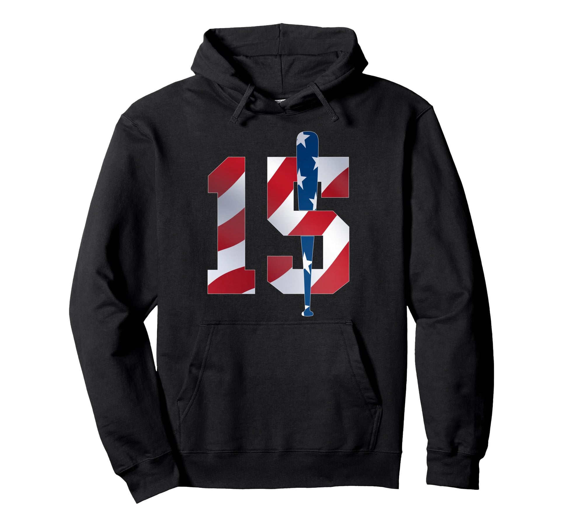 Number 15 Years Baseball 15Th Birthday Hoodie - Streetwear Style Men Women - T-Shirt, Sweatshirt, Hoodie