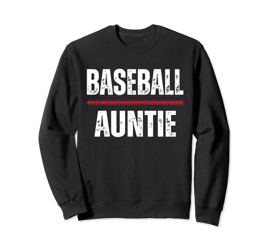 Baseball Auntie Proud Love Sweatshirt - Novelty Apparel for Adults - T-Shirt, Sweatshirt, Hoodie