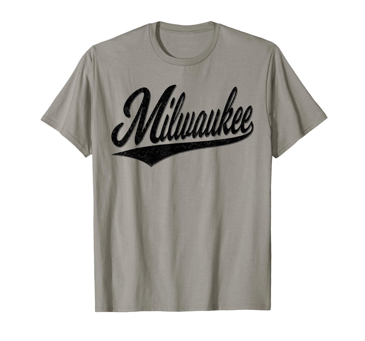 Milwaukee Wisconsin Varsity Script T-Shirt - Custom Art Print for Adults - T-Shirt, Sweatshirt, Hoodie