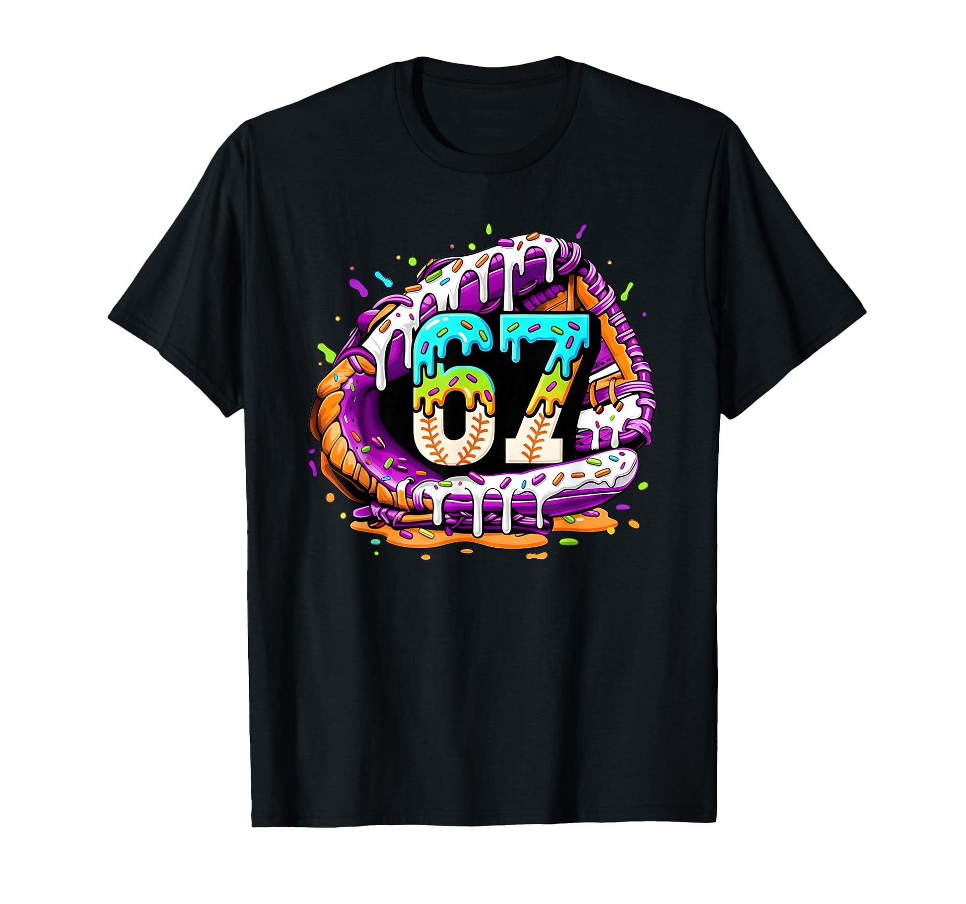 67 Ice Cream Drip Funny Six Seven T-Shirt - Casual Everyday Wear Unisex - T-Shirt, Sweatshirt, Hoodie