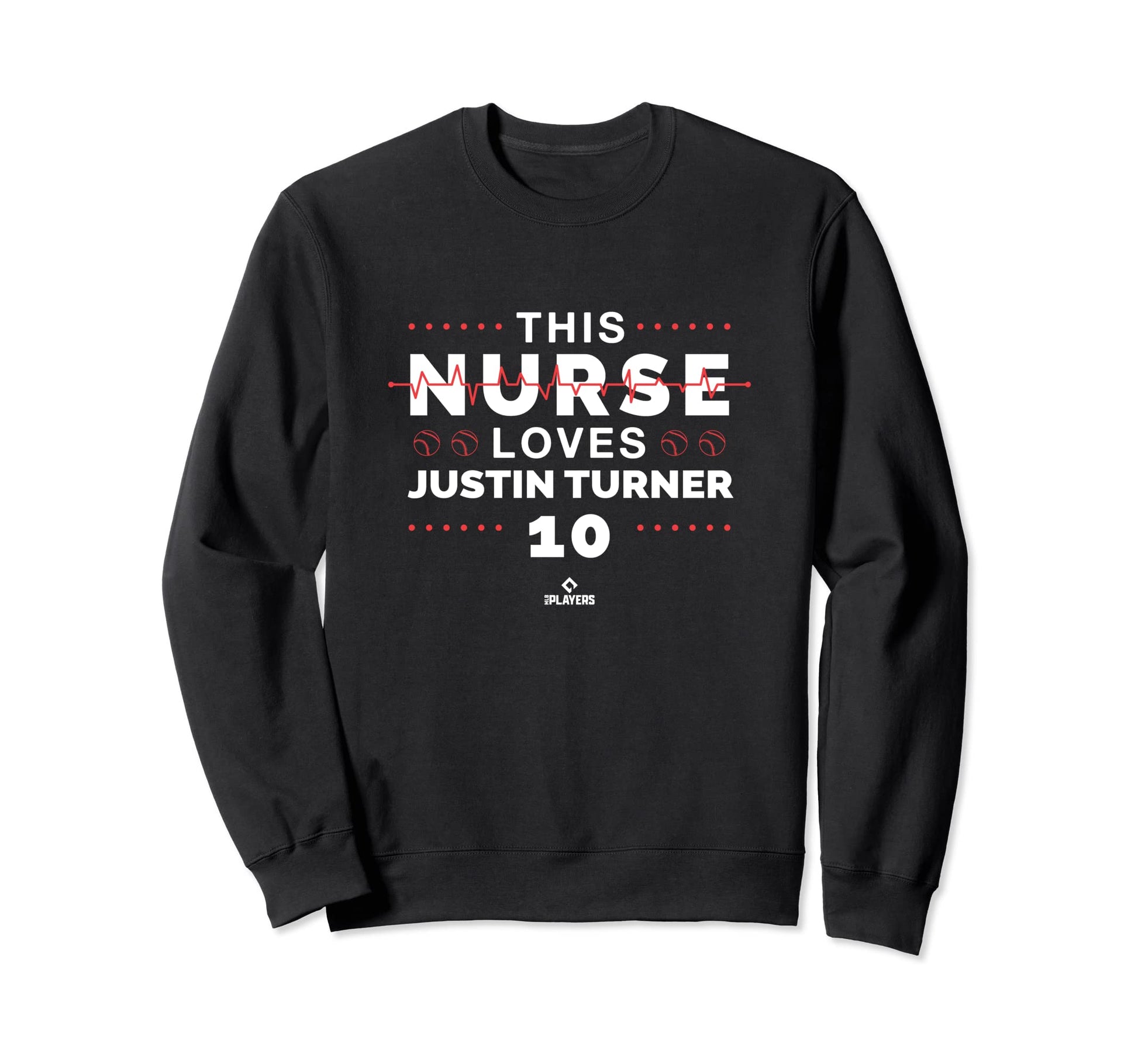 This Nurse Loves Justin Turner Los Sweatshirt - Unique Graphic Unisex - T-Shirt, Sweatshirt, Hoodie