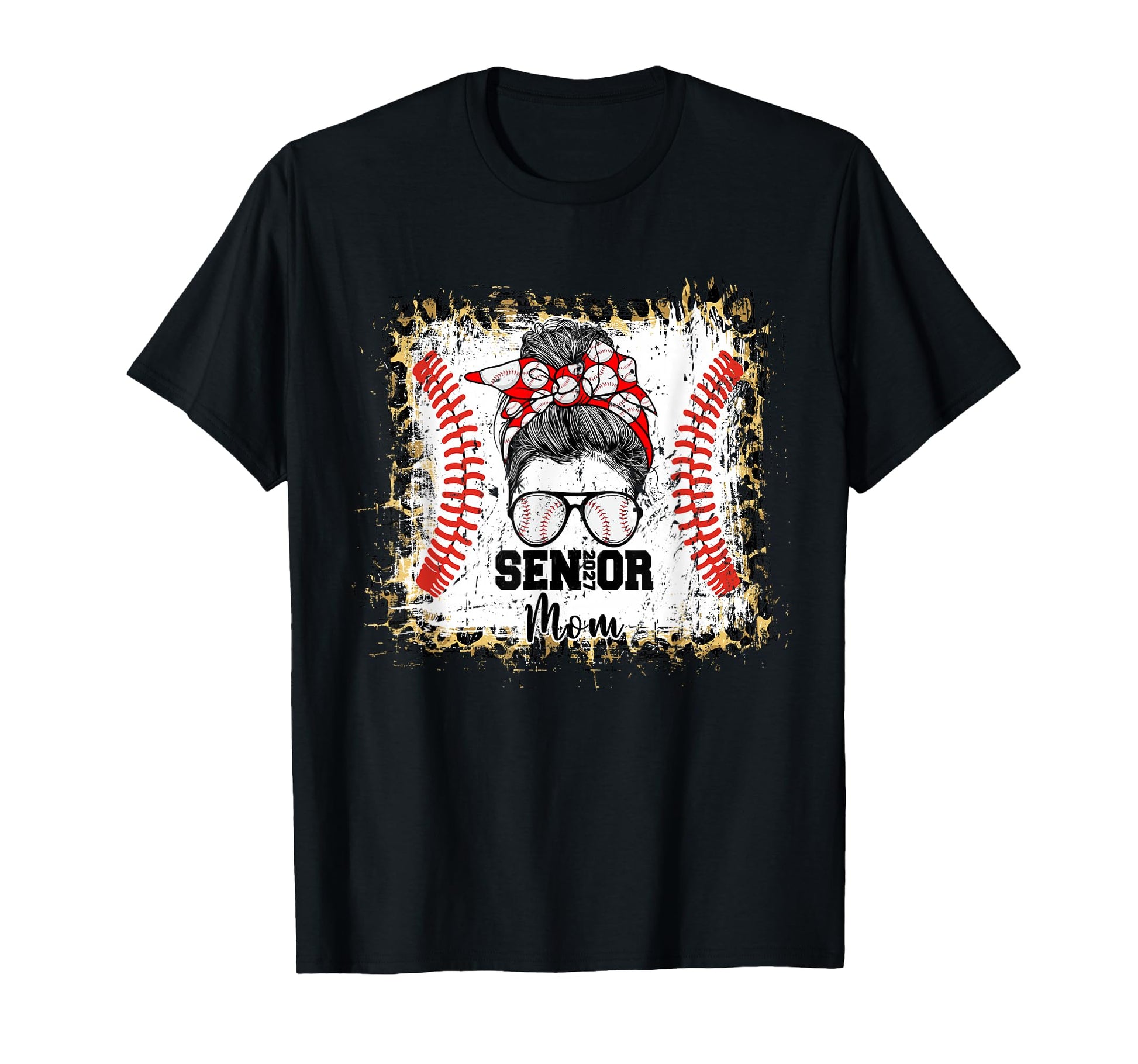 Senior Baseball Mom Class 2027 Senior T-Shirt - Minimalist Print Unisex - T-Shirt, Sweatshirt, Hoodie
